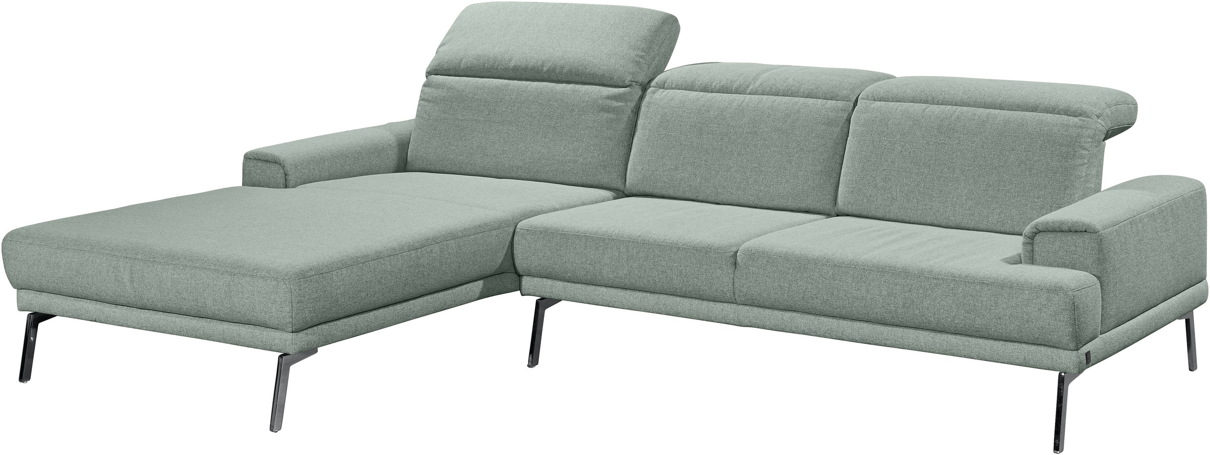 Musterring Ecksofa »MR 4580« mit Kopf- und Sitztiefenverstellung, Metallfuß chrom, 288 x 193/220cm