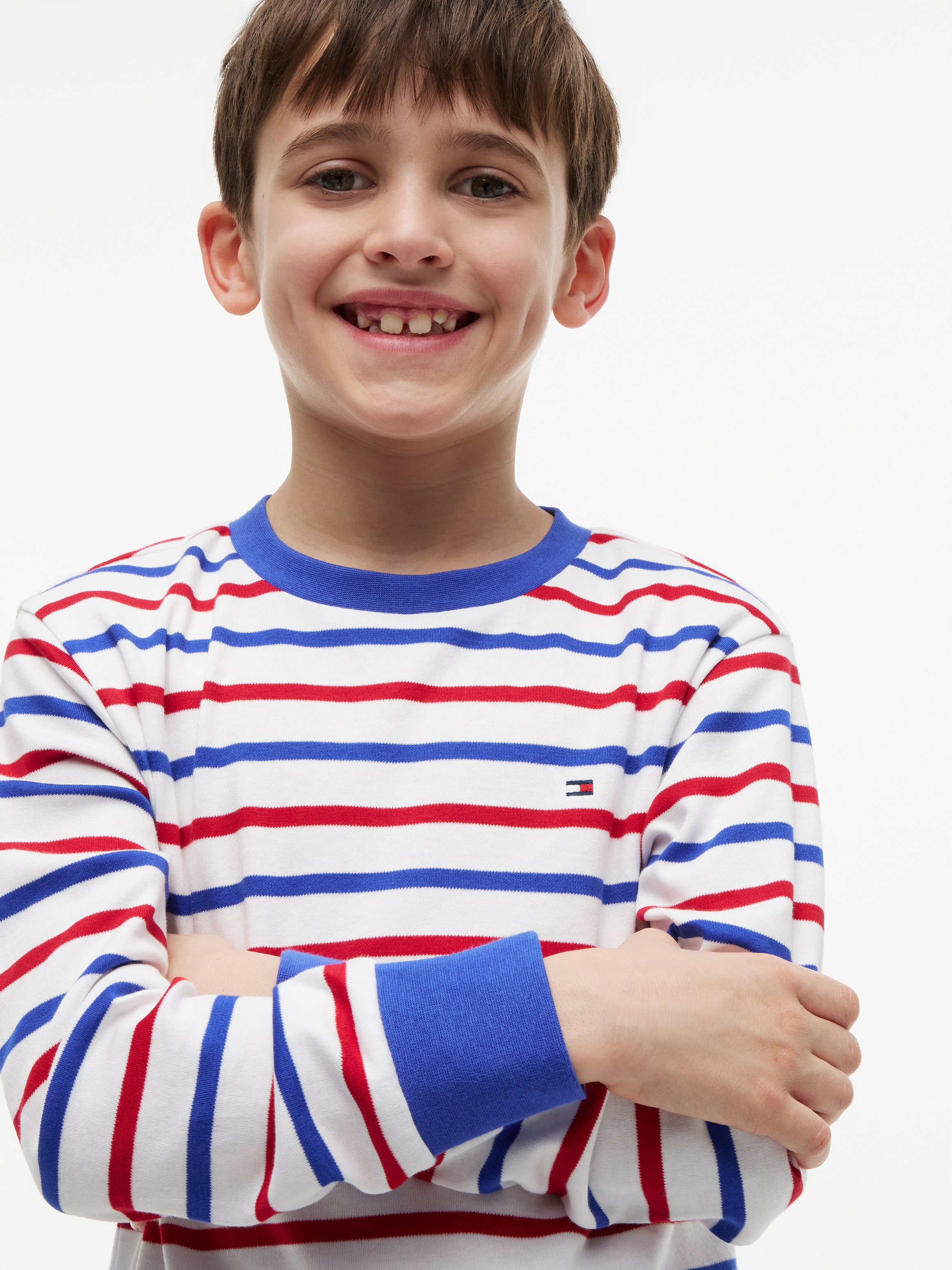 Tommy Hilfiger Langarmshirt Kinder bis 16 Jahre mit Rundhalsausschnitt