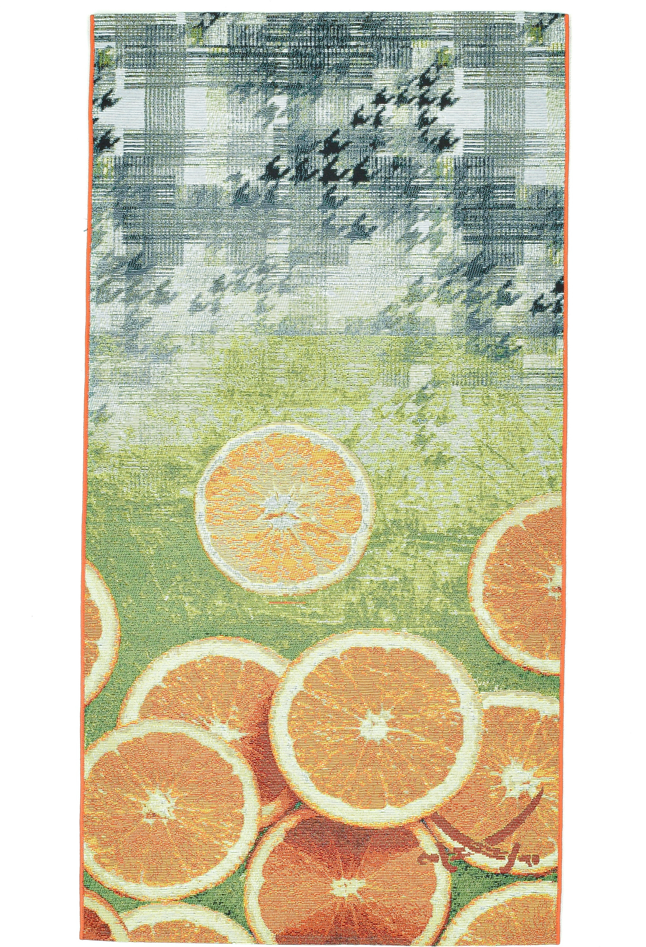 Sansibar Teppich »Rantum Beach 002«, rechteckig, 5 mm Höhe, Flachgewebe, modernes Sommer Design, In- und Outdoor geeignet