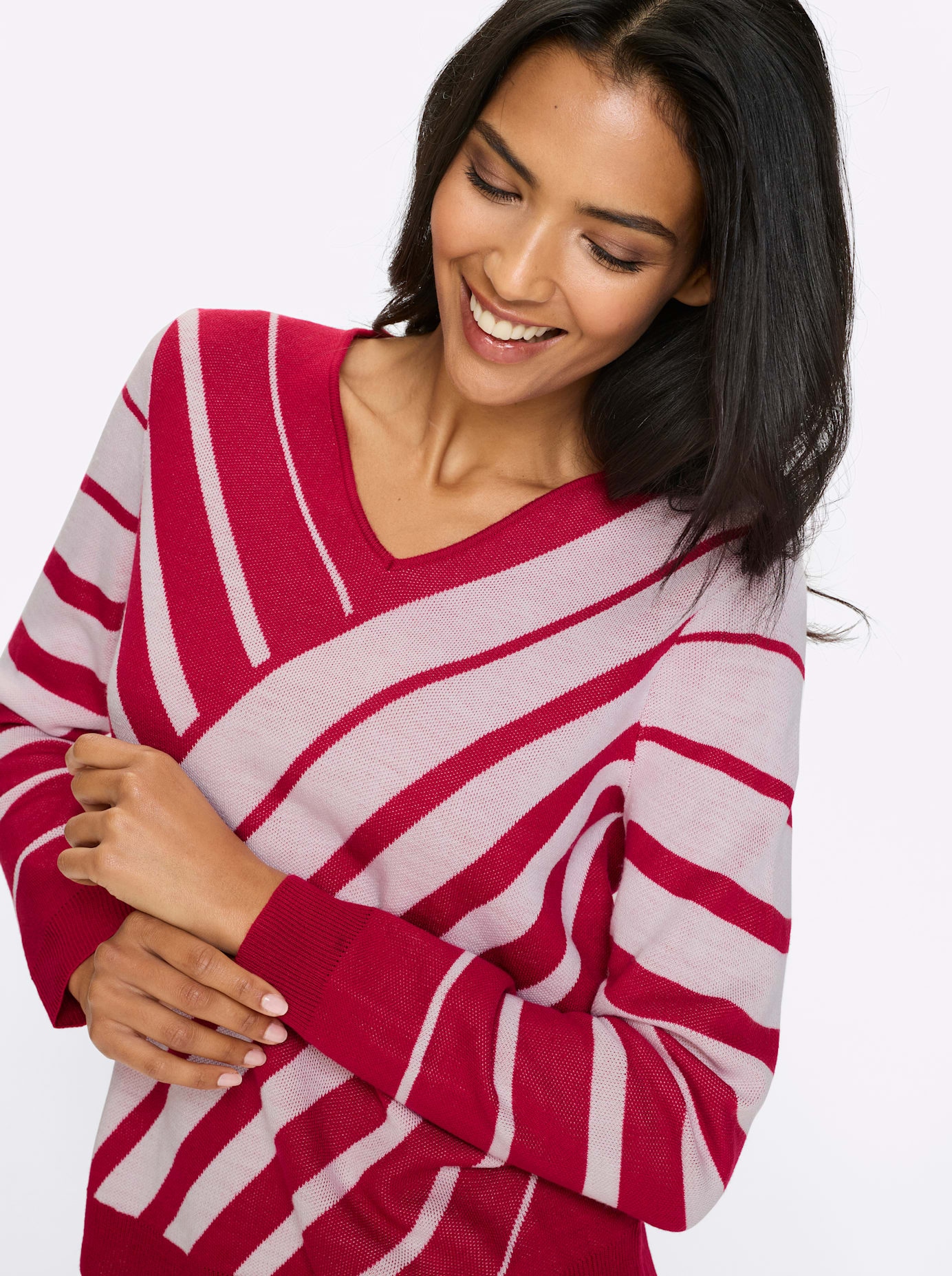 Classic Basics V-Ausschnitt-Pullover »Langarm-Pullover«