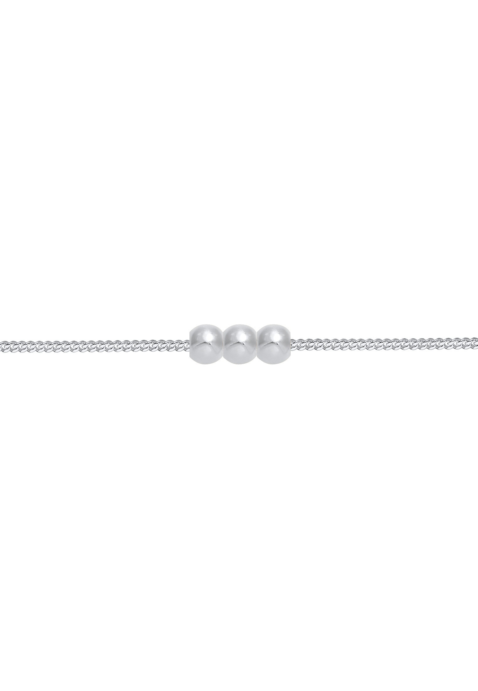 Elli Choker »Halskette Choker Panzer Kugel Geo 925 Silber«