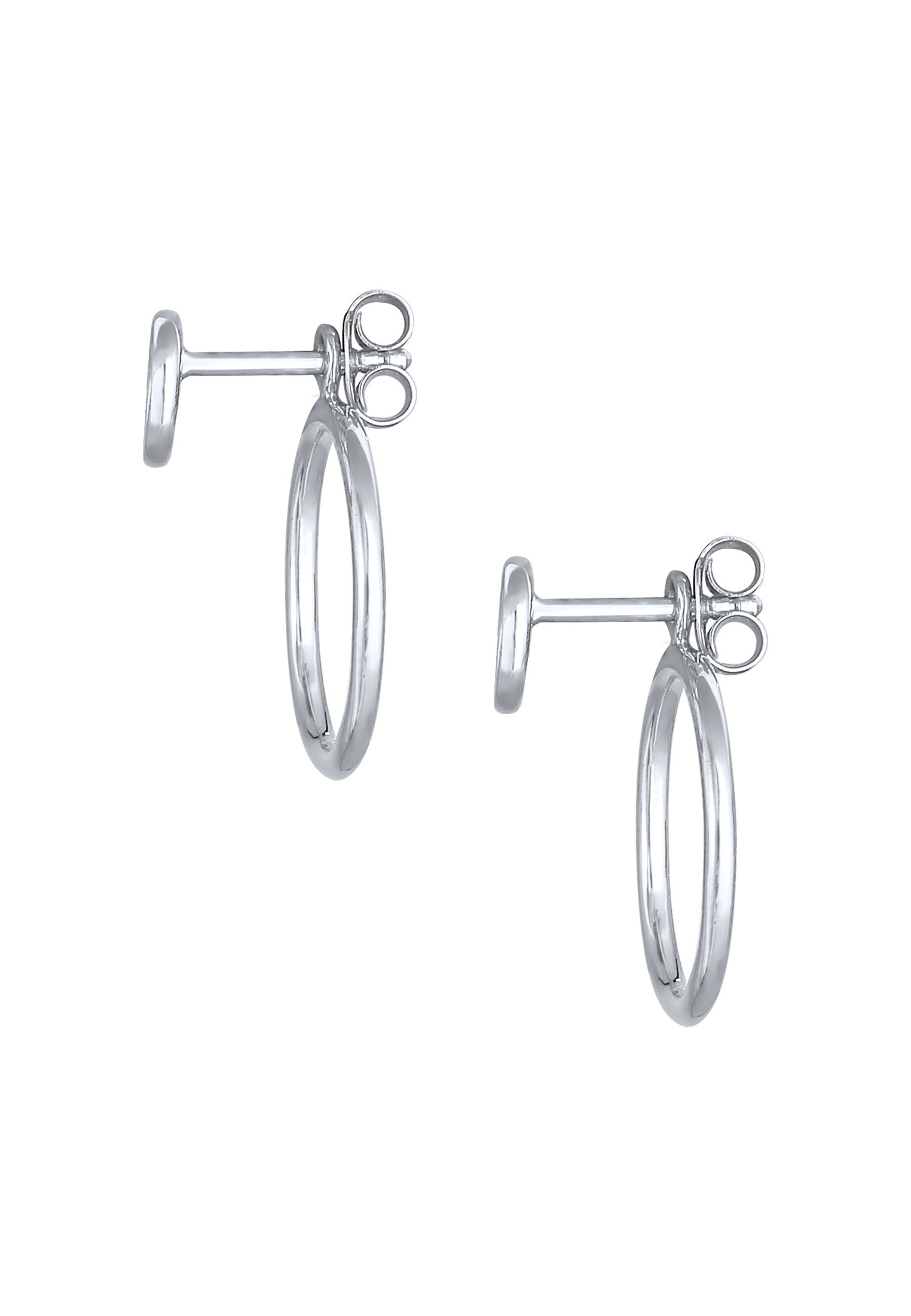 Elli Paar Ohrstecker »Ohrringe Kreis Rund Einhänger Stecker Geo Trend 925 Silber«