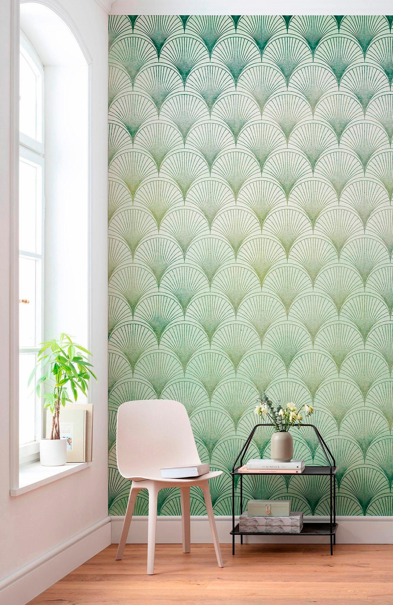 Komar Vliestapete »Digitaldruck Vlies -  Écailles - Größe 200 x 280 cm« bedruckt glatt Wohnzimmer, Schlafzimmer