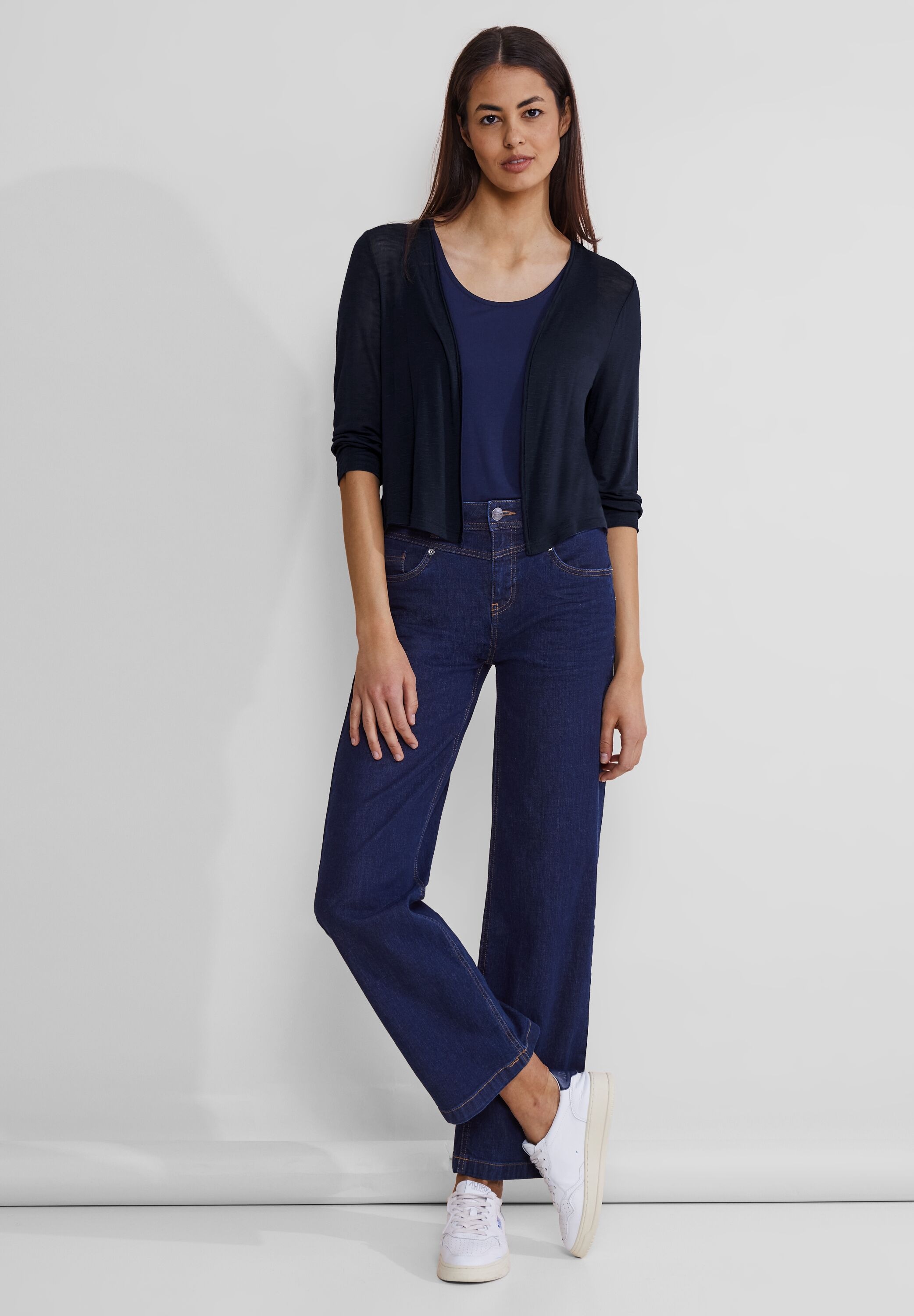 STREET ONE Shirtjacke »Style Suse«, in Flammgarn-Optik
