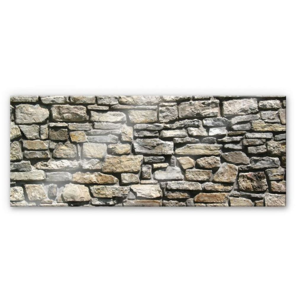 Wall-Art Küchenrückwand »Steinoptik 3D Natursteinmauer«, (Set, 1 tlg.)