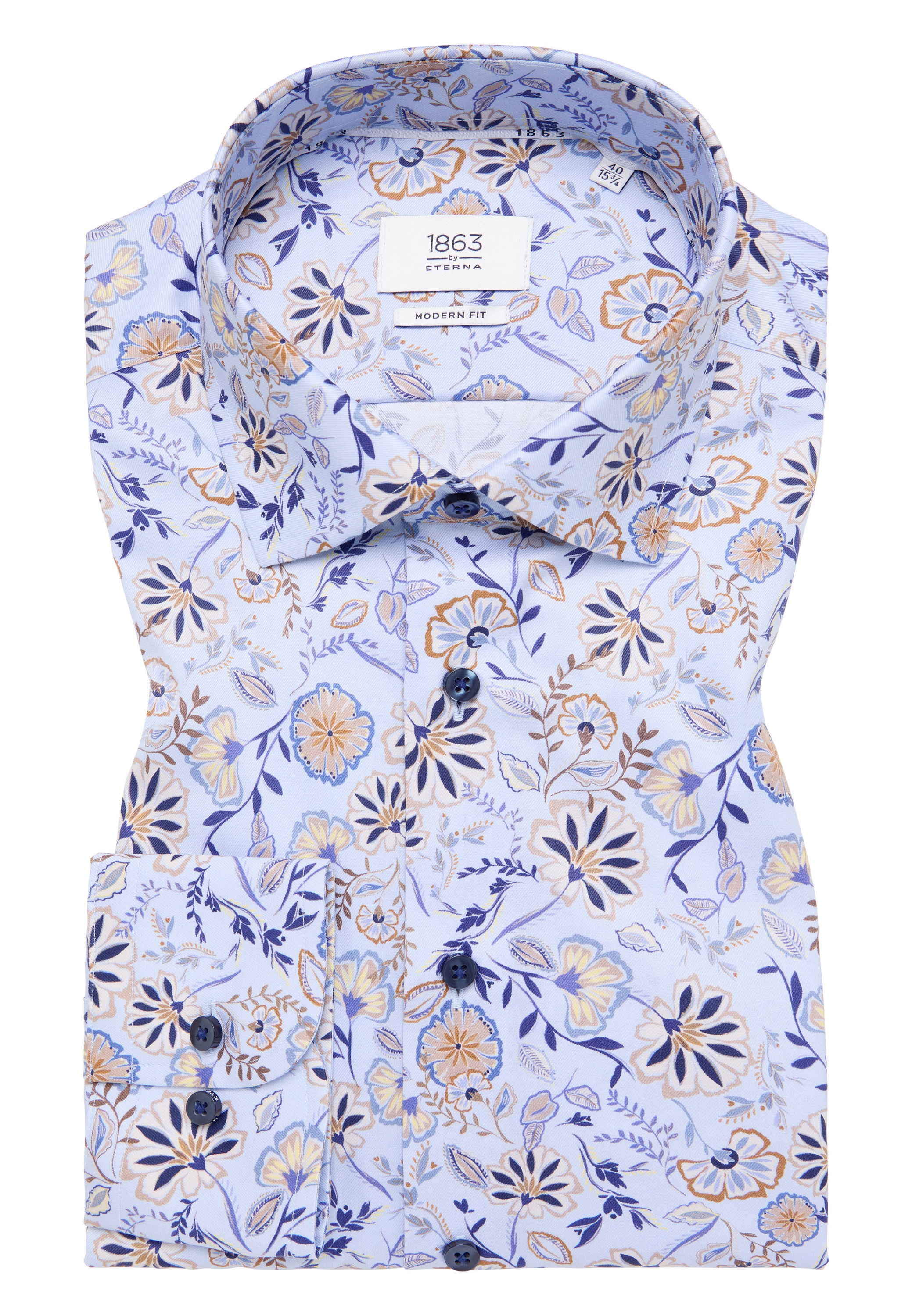 Eterna Langarmhemd »MODERN FIT«, NON IRON (bügelfrei)