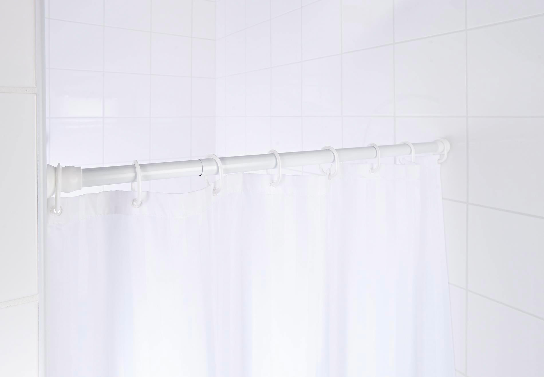 Ridder Federstange »Wien«, ausziehbar-kürzbar, Teleskopstange für Duschvorhänge, Länge 110-185 cm