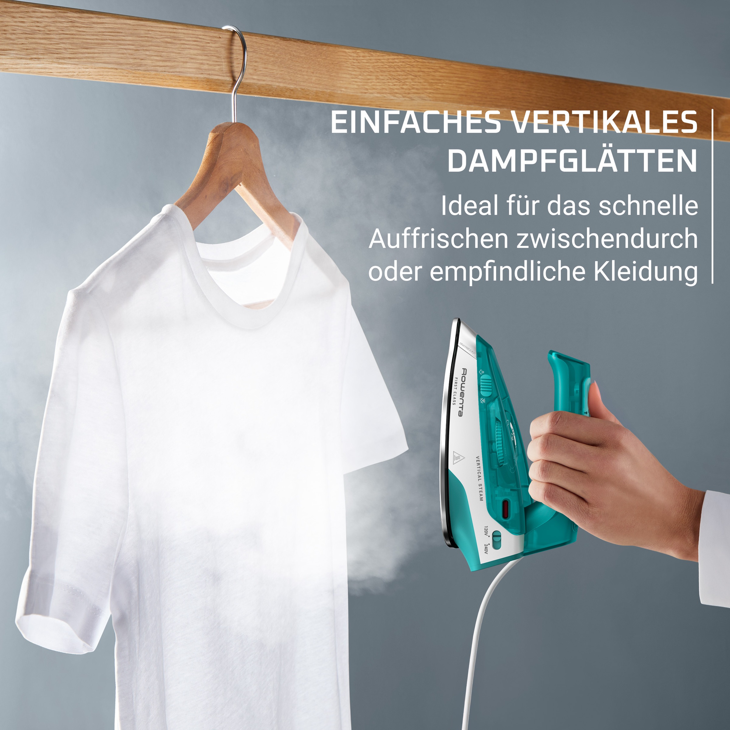 Rowenta Dampfbügeleisen »First Class« 1000 W klappbares Reiseformat, schnelles Aufheizen, Präzisionsbügelspitze