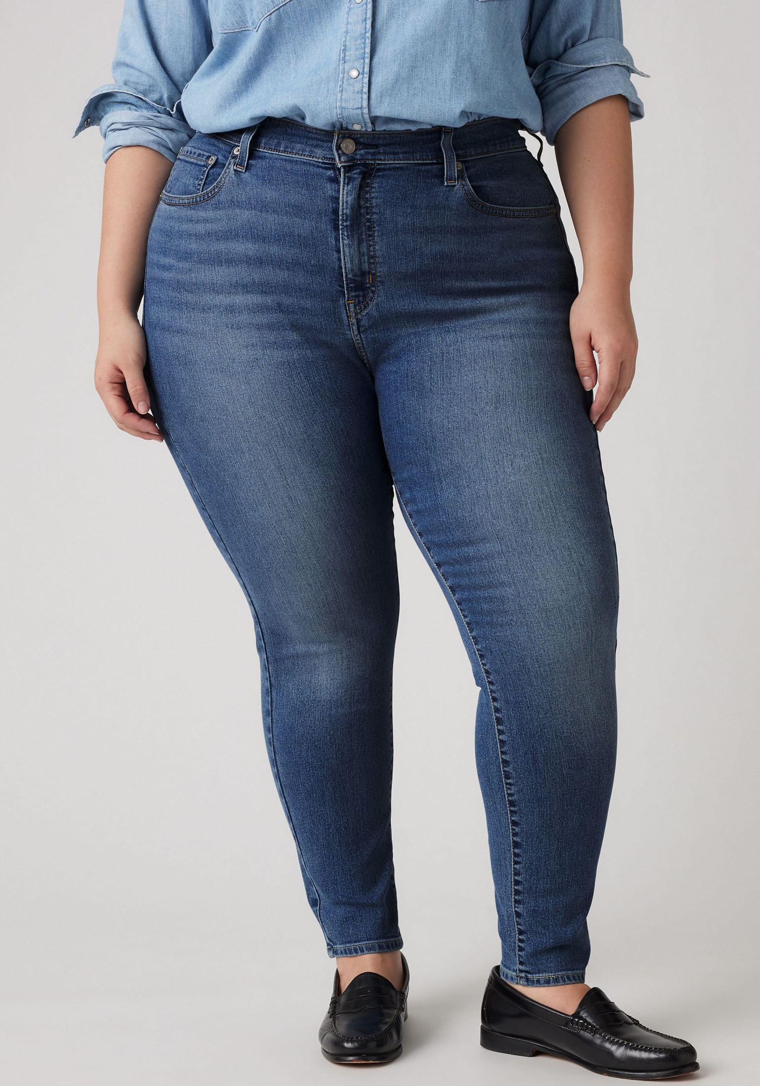 Levi's® Plus Skinny-fit-Jeans »721 PL HI RISE SKINNY«, sehr figurbetonter Schnitt