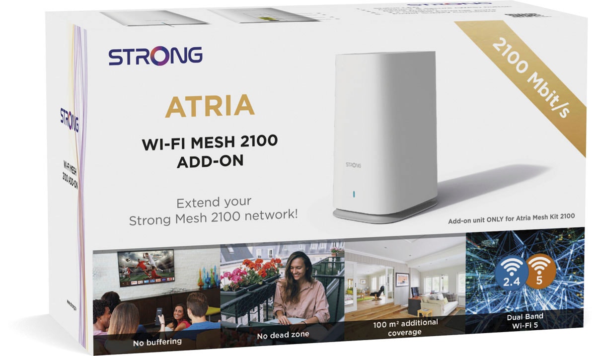 Strong WLAN-Repeater »ATRIA WiFi Mesh 2100 Mbit/s Erweiterungseinheit zum MESK2100 Kit«