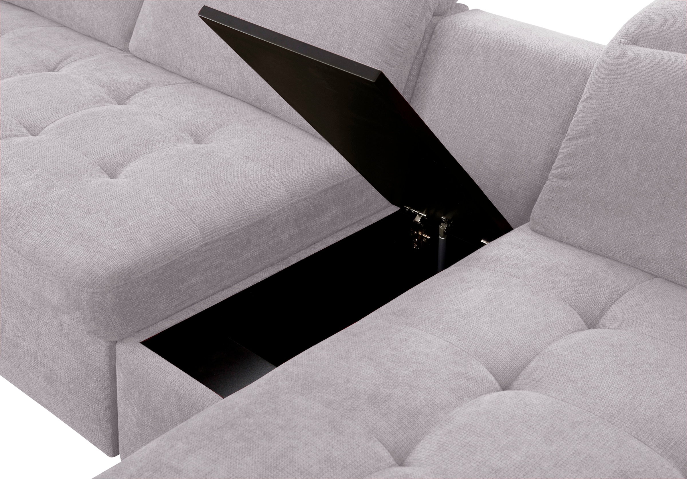 sit&more Wohnlandschaft »Stardust U-Form«, inklusive Kopfteilverstellung, Armlehnenfunktion und Tischelement
