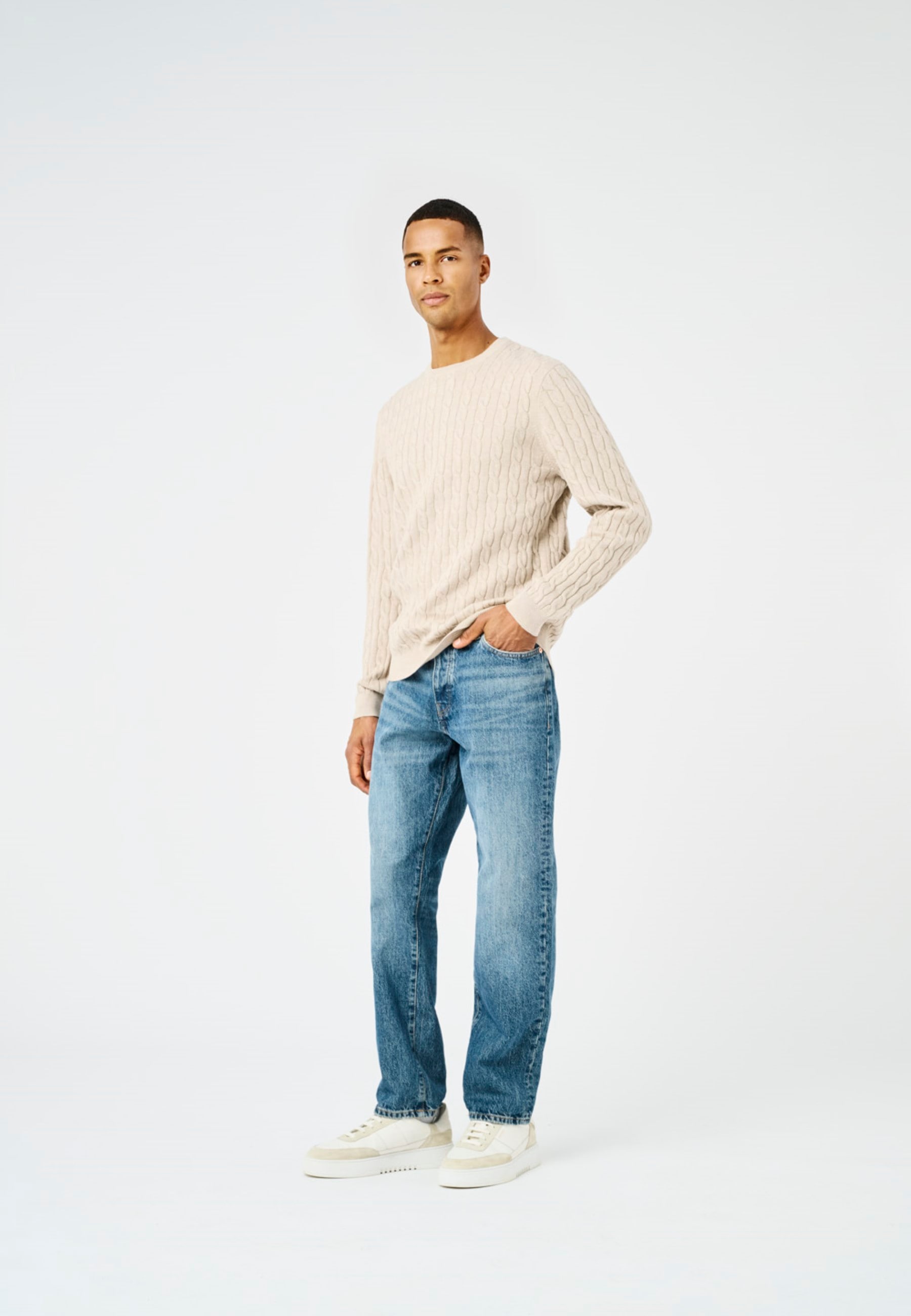 ONLY & SONS Strickpullover »ONSLOUI REG 12 CABEL CREW KNIT NOOS«