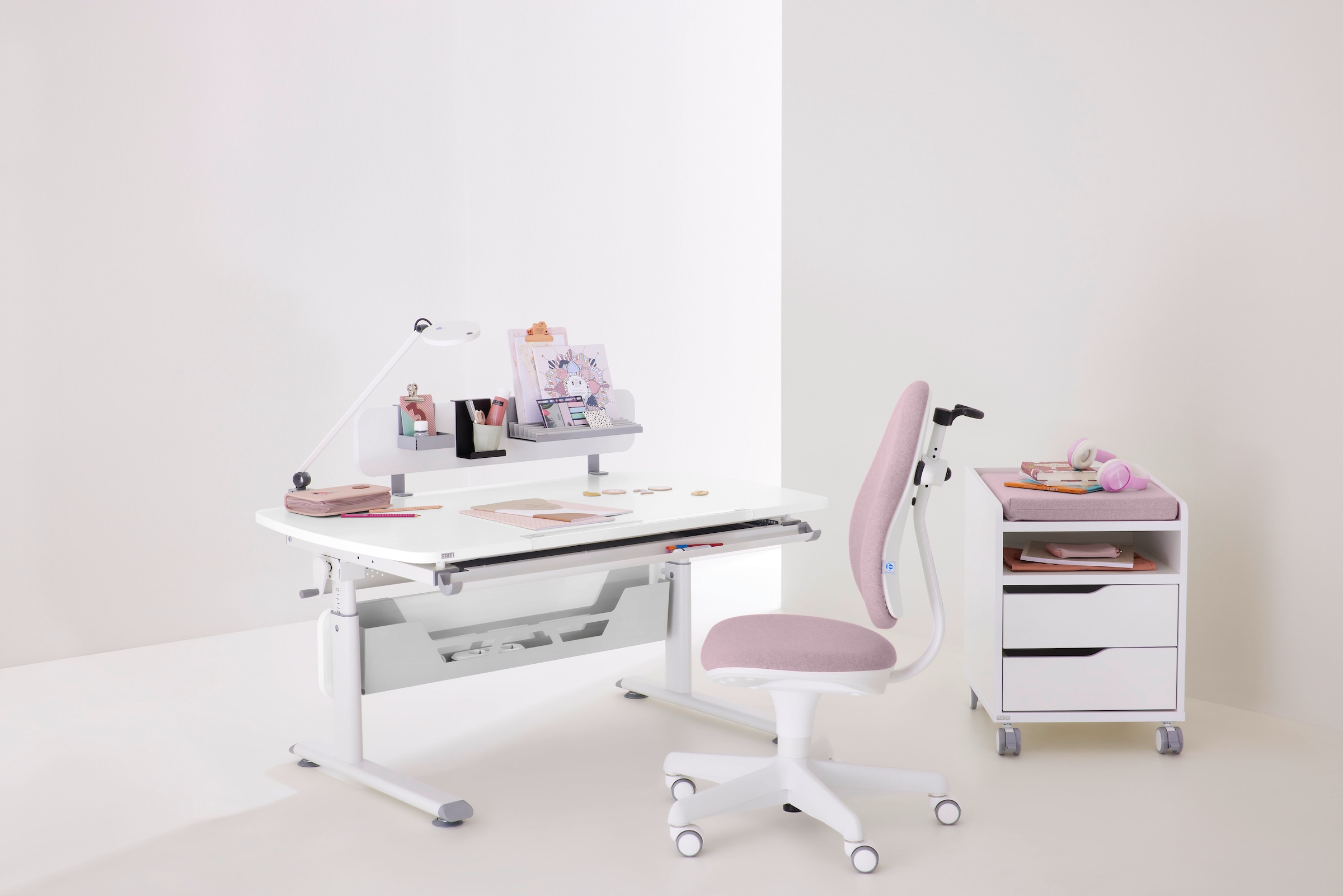 PAIDI Schreibtischaufsatz »Kabelkanal für Schreibtische« B/H/T ca. 86x19x10cm, Silberfarbig, 