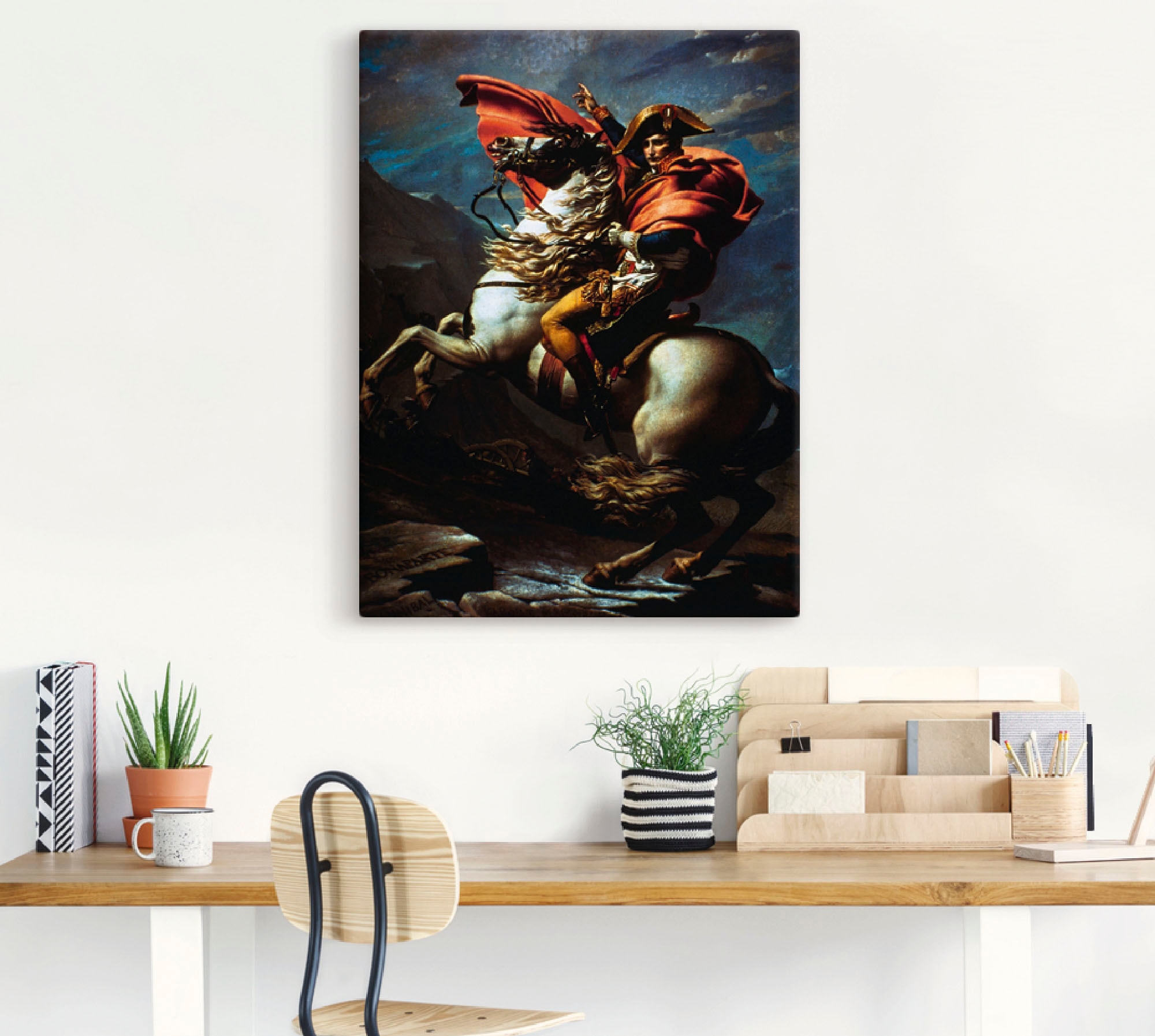 Artland Wandbild »Napoleon überquert die Alpen, 1800 II«, Menschen, (1 St.), als Alubild, Leinwandbild, Wandaufkleber oder Poster in versch. Größen