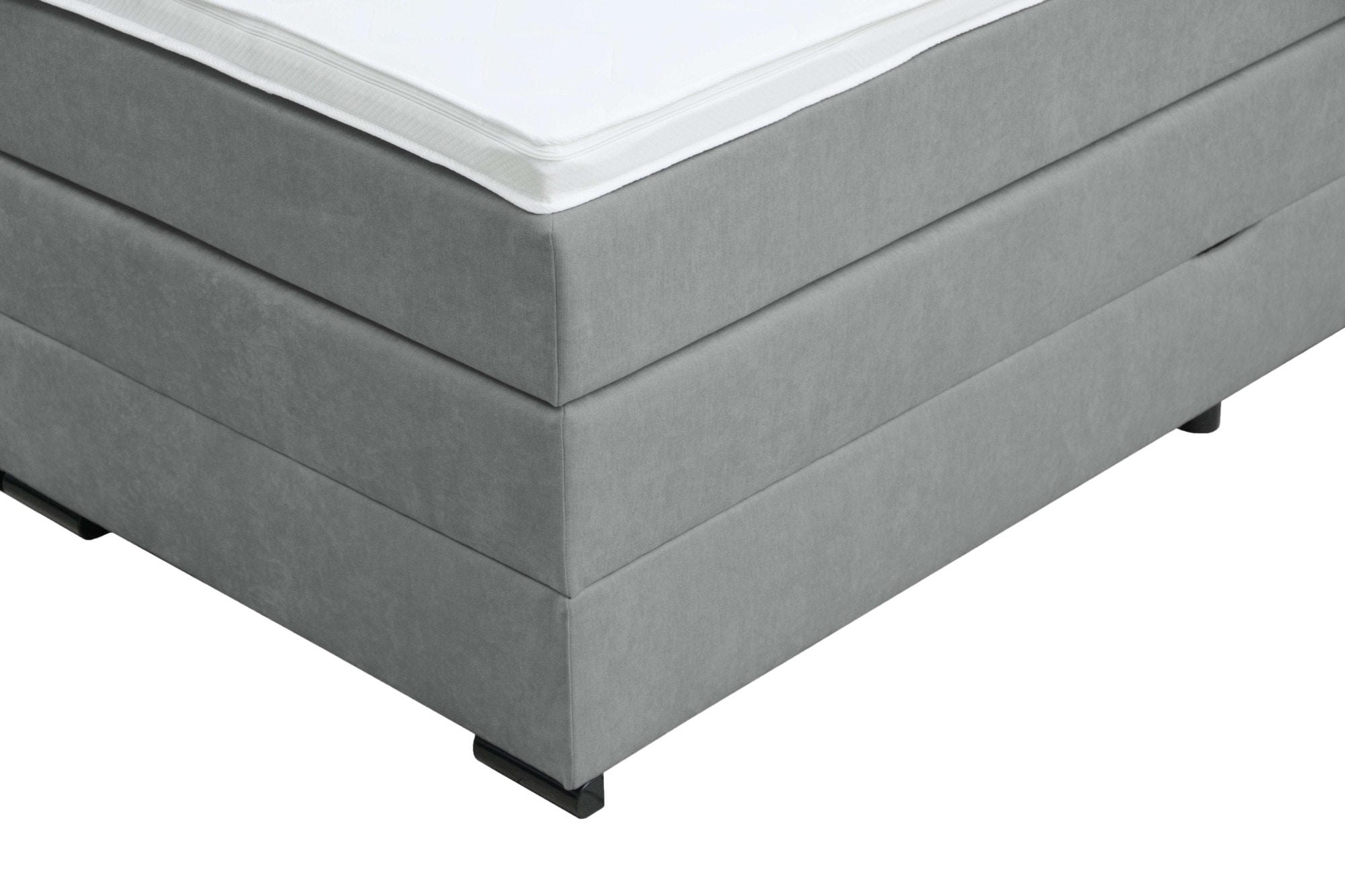 Home affaire Boxspringbett »Köln, Doppelbett, Polsterbett, Federkernbett, Komfortbett, 160, 180 cm« inkl. 6 cm Topper, zwei Bettkästen, Taschen-Federkernmatratze in H3