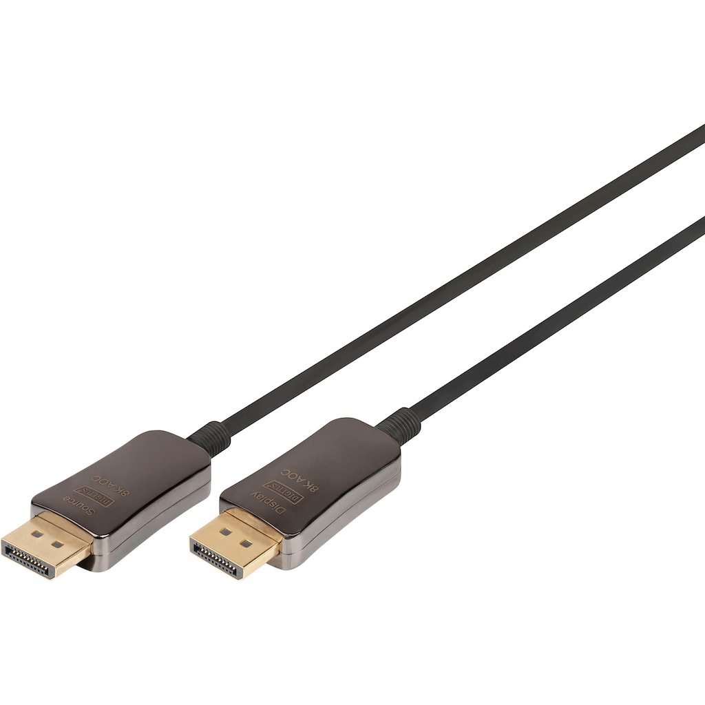 Digitus SAT-Kabel »DisplayPort™ AOC Hybrid Glasfaserkabel, UHD 8K«, DisplayPort, 1000 cm