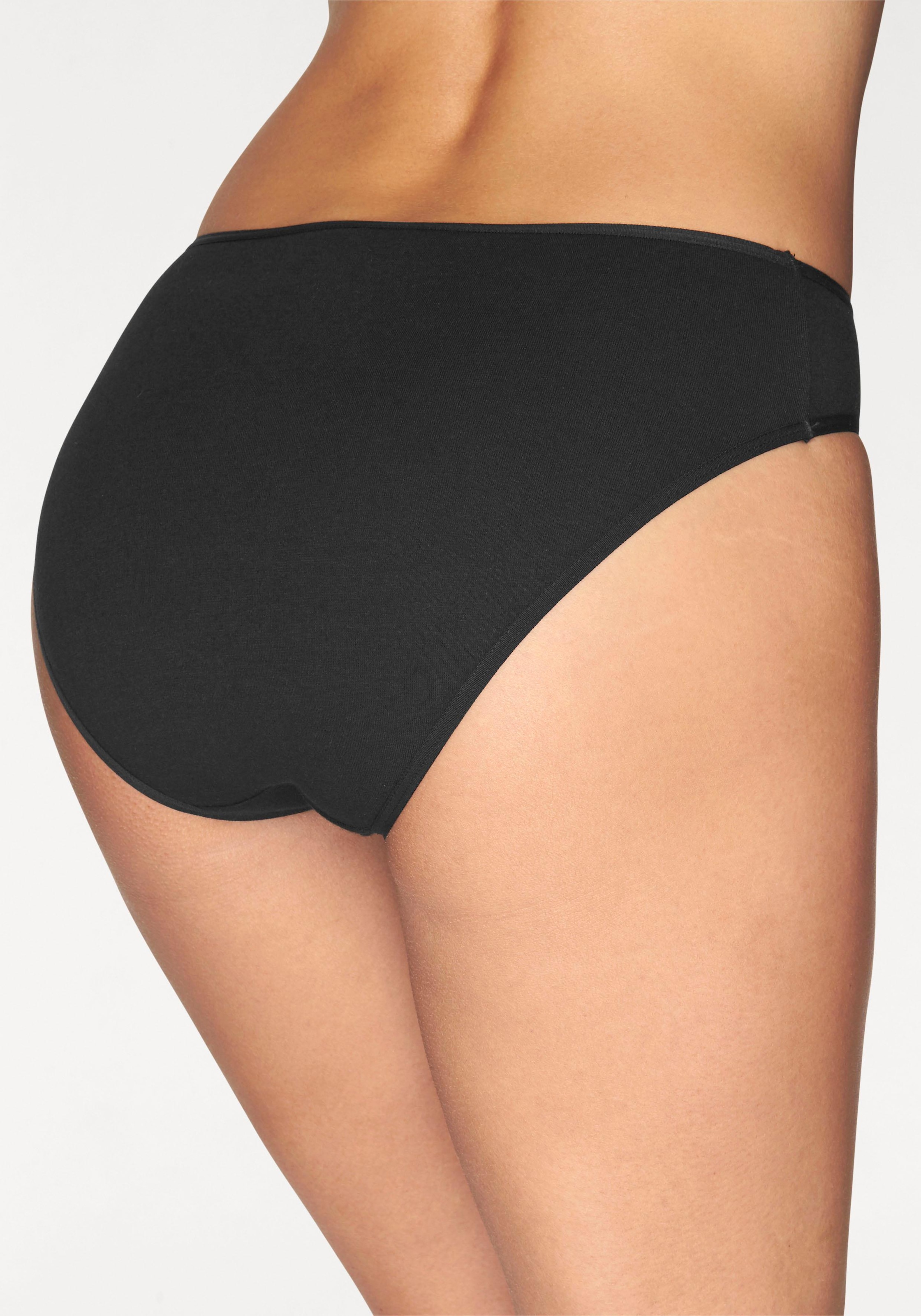 petite fleur Bikinislip, (10er-Pack), aus elastischer Baumwolle