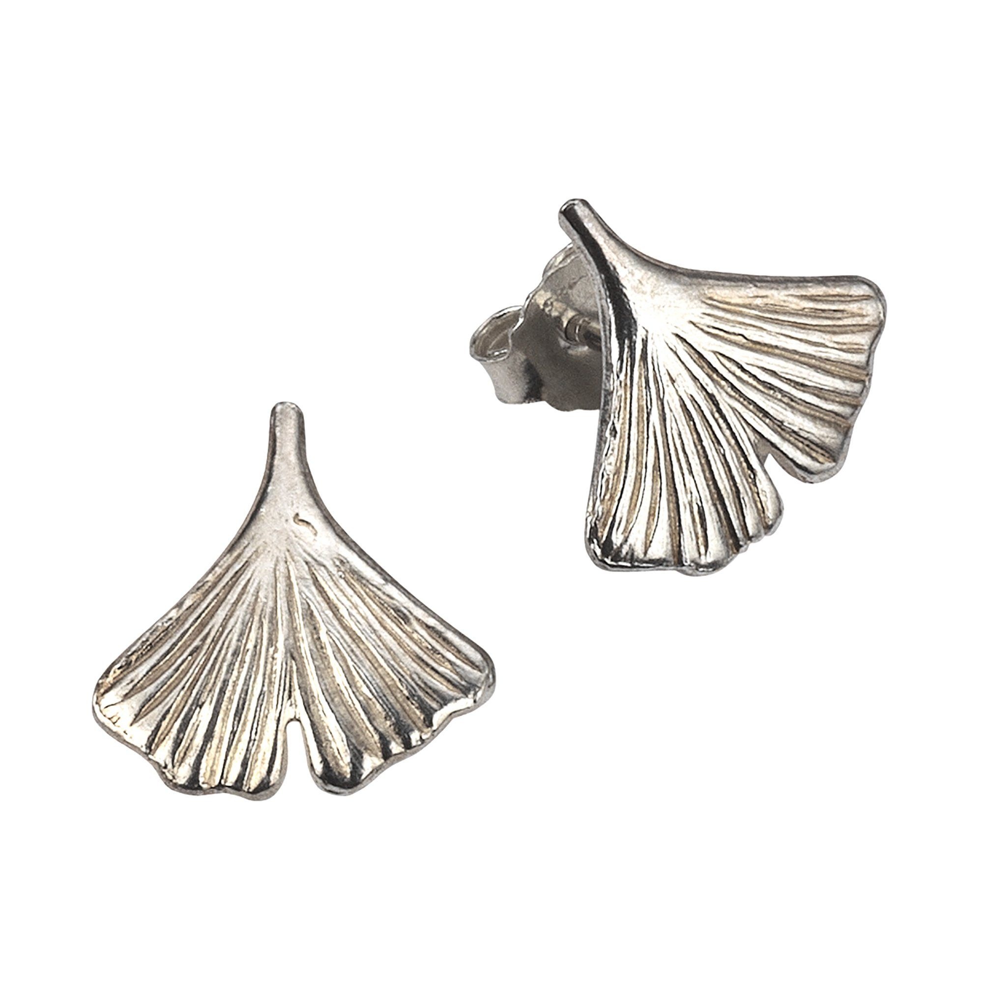Zeeme Paar Ohrstecker »925/- Sterling Silber Motiv Ginko«, mit Geschenketui