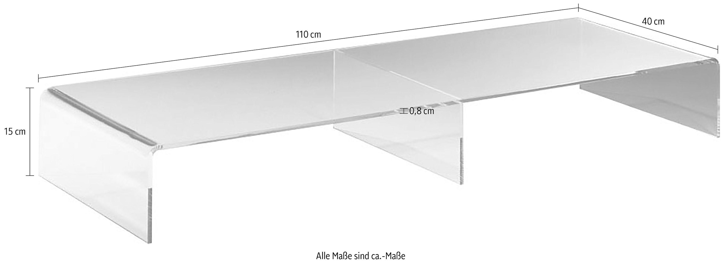 Places of Style TV-Bank »Remus«, aus Acrylglas in drei Farben und drei Breiten, Fernsehtisch