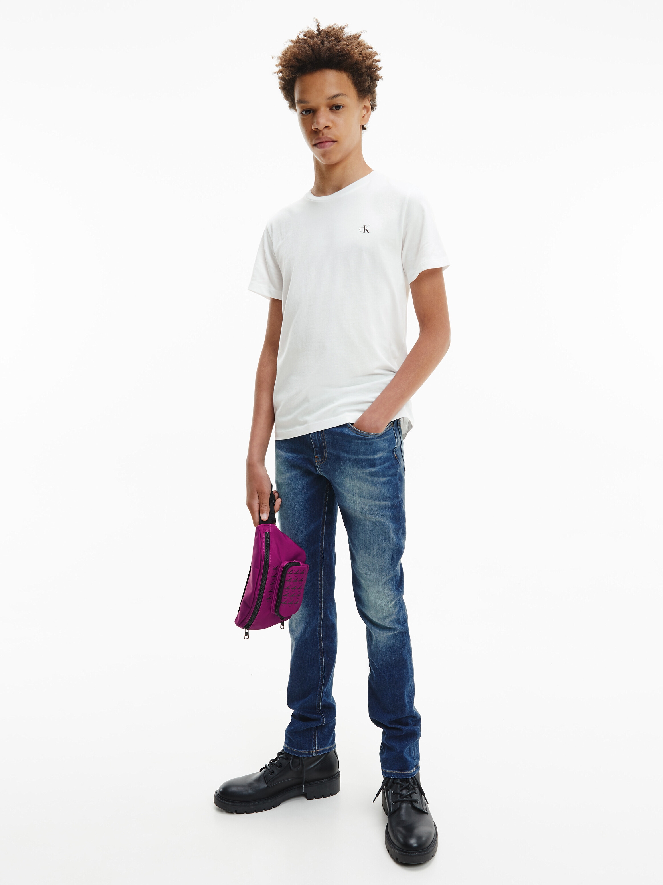 Calvin Klein Jeans T-Shirt »2-PACK MONOGRAM TOP«, (2 tlg.), für Kinder bis 16 Jahre mit Logoprägung
