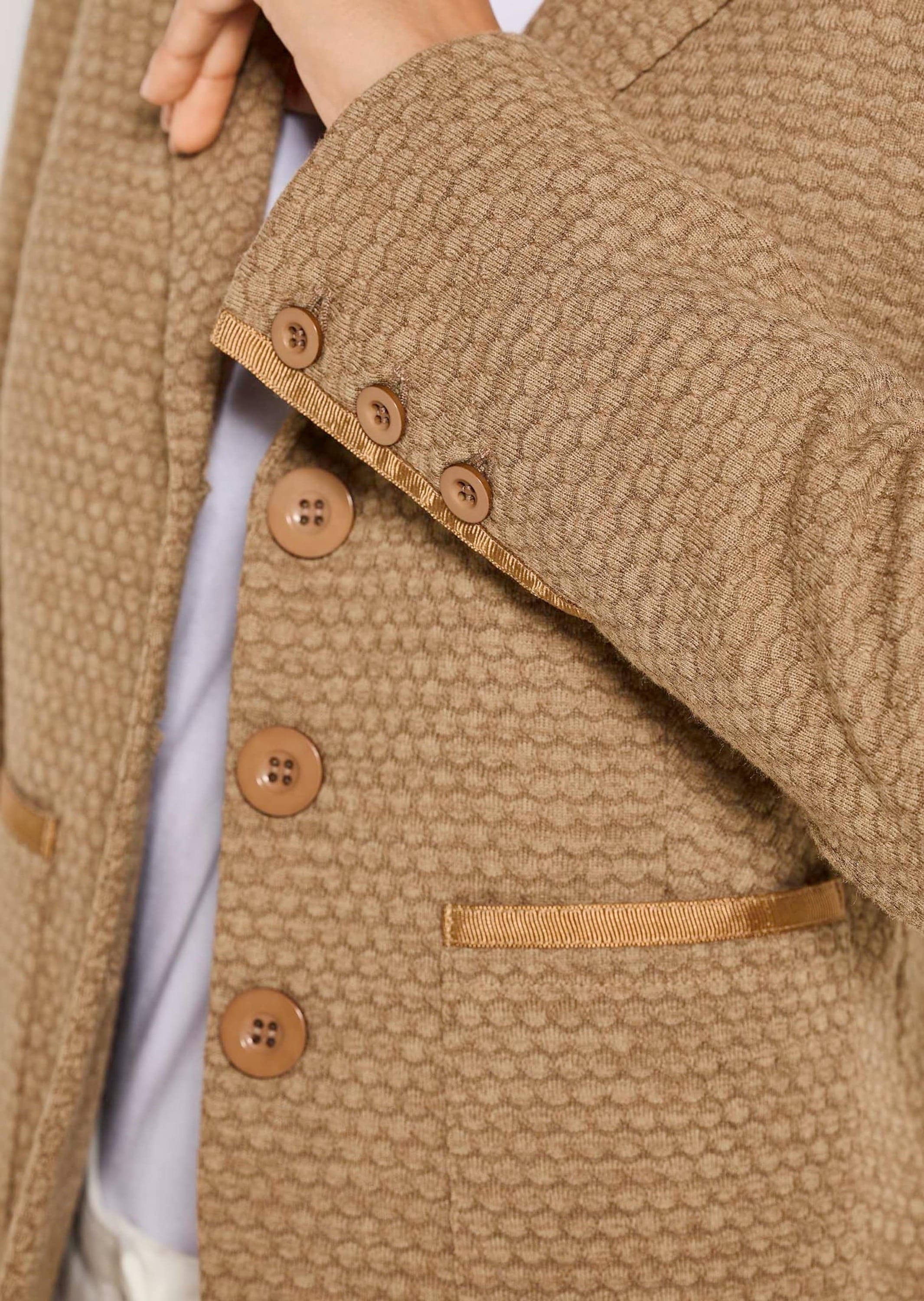 MADELEINE Jackenblazer »Jerseyblazer Kurzblazer mit Wabenmuster« Strukturjersey