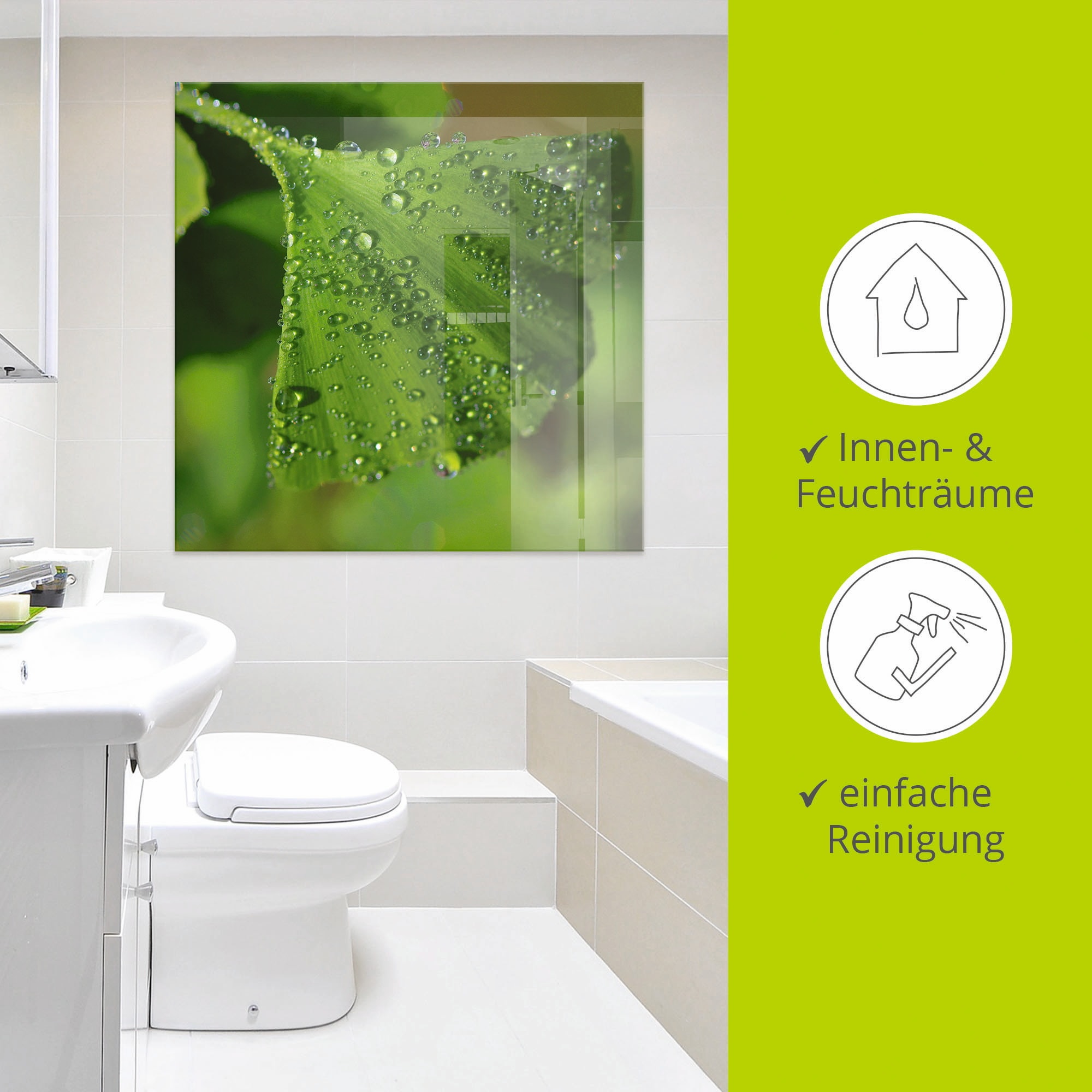 Artland Glasbild »Ginkgo« Blätter 1 Stk. tlg. in verschiedenen Größen