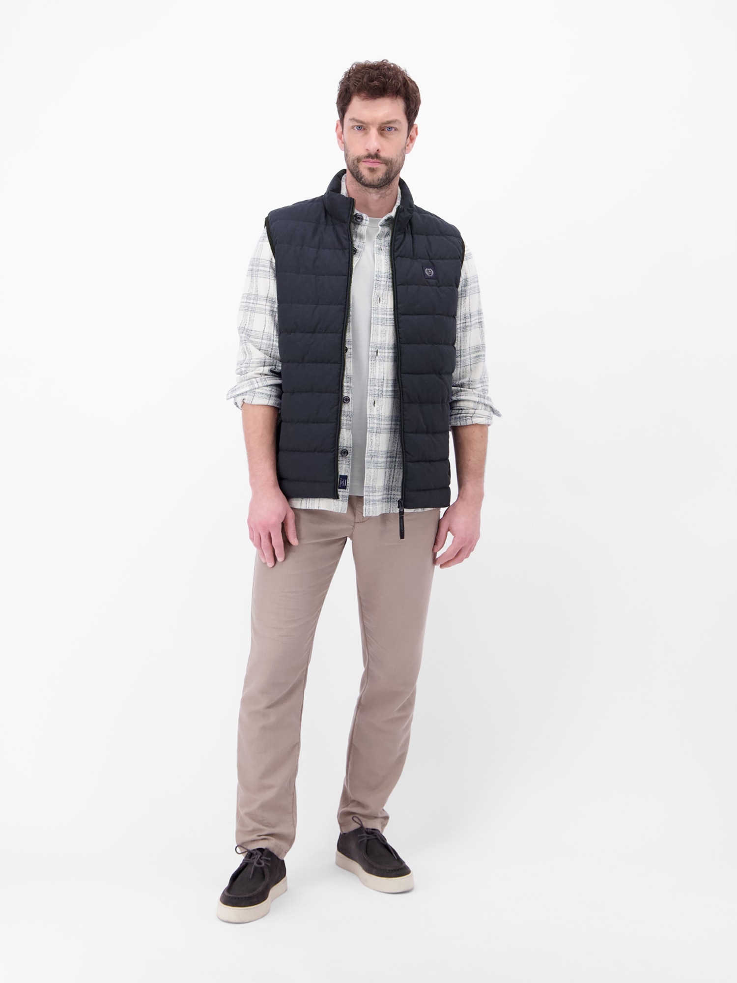 LERROS Steppweste »Steppweste aus Baumwolle und Leinen, gefüttert«