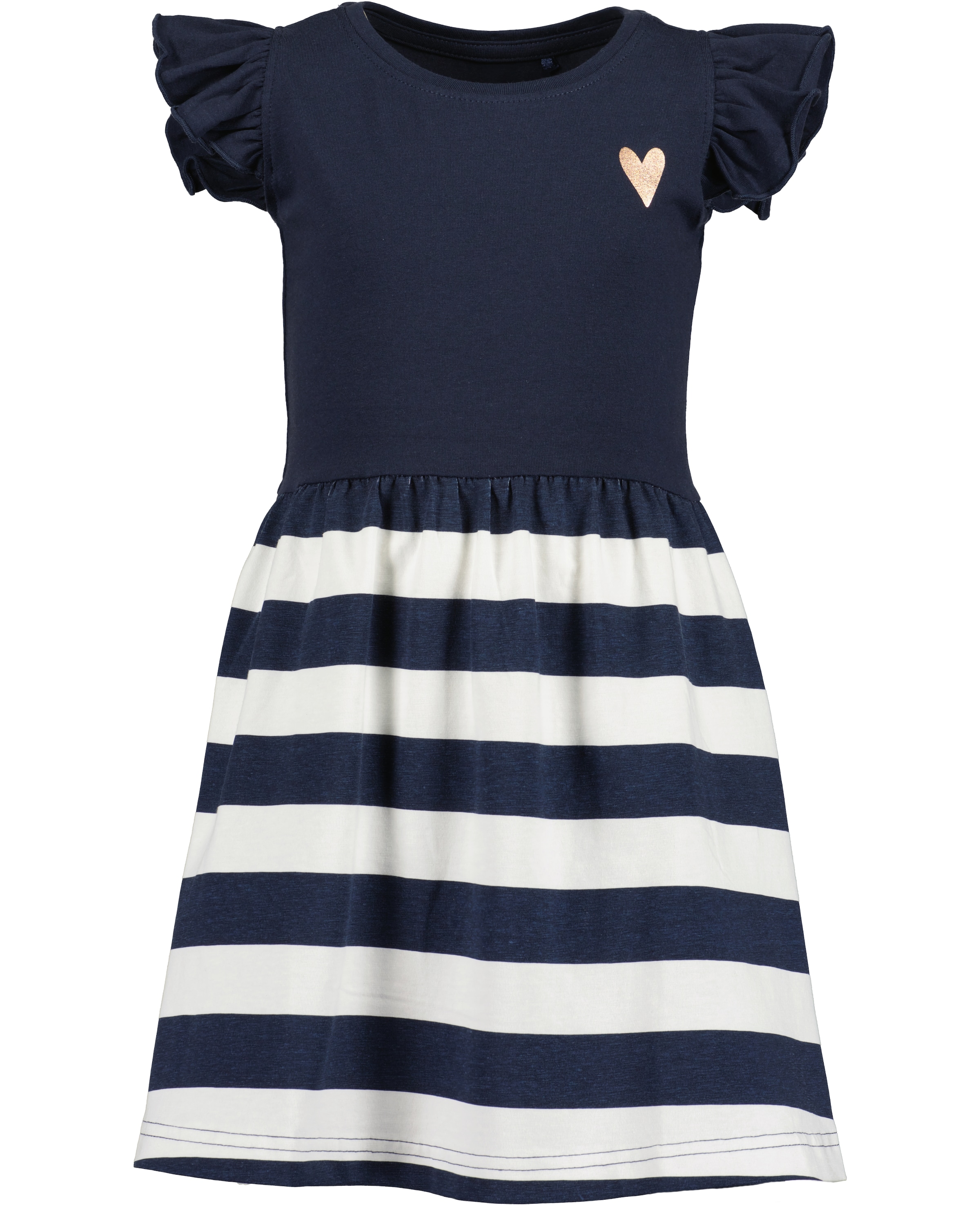 Blue Seven Mädchen Jerseykleid im maritimen Look in blau, Größe 128