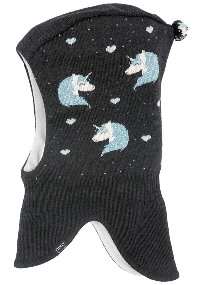 Maximo Schlupfmütze Baumwolle in grau, Größe 49