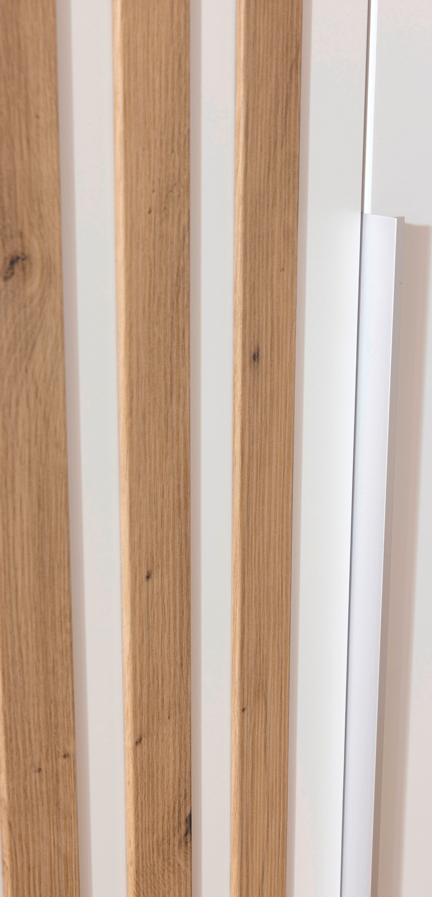 rauch Drehtürenschrank »Kleiderschrank Schrank Garderobe Garderobenschrank LAMELLA«, elegante Lamellen-Auflage in 3D Akustikpaneel Optik MADE IN GERMANY