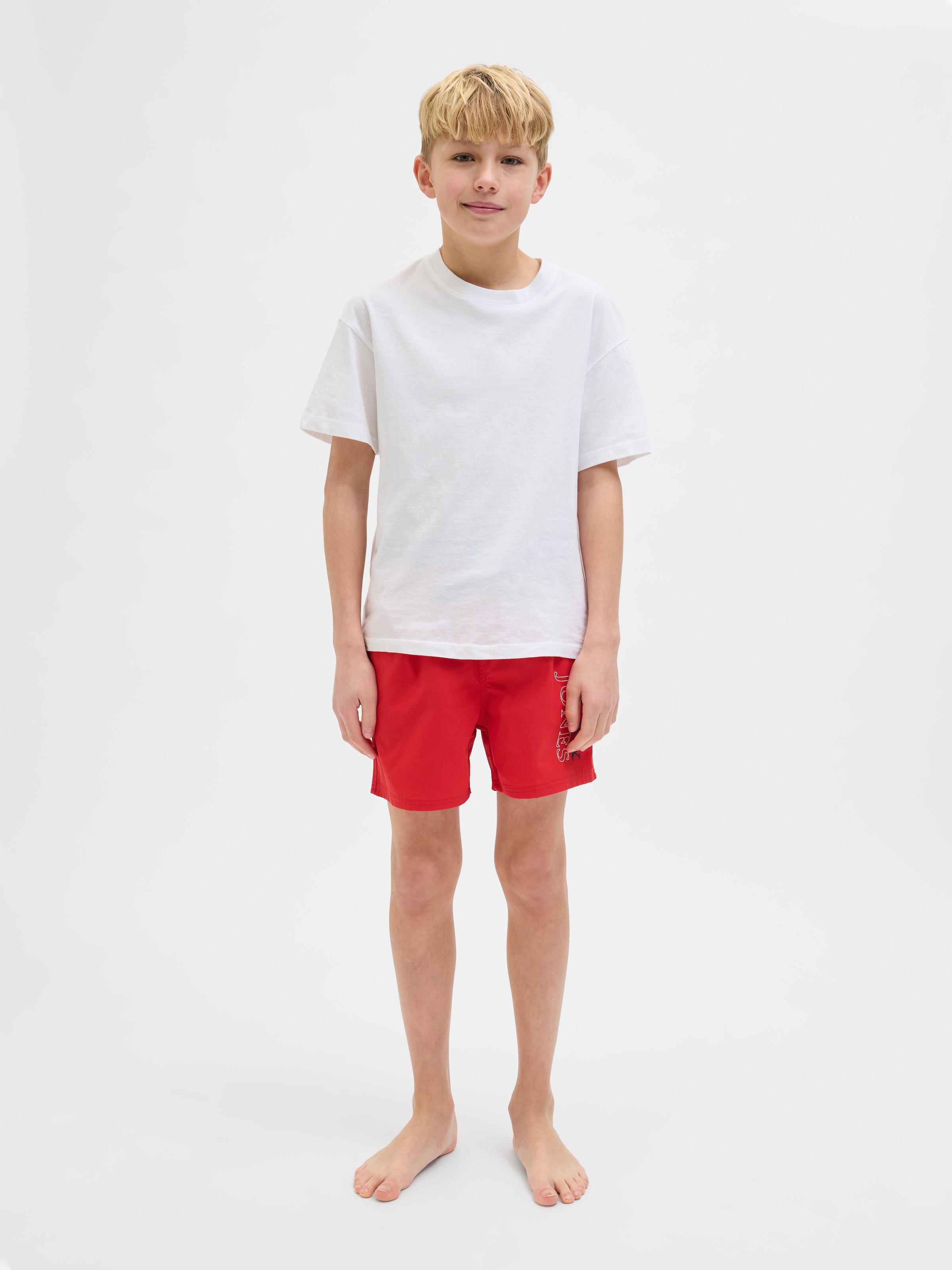 Jack & Jones Junior Badeshorts »JPSTMAUI JJSWIM DOUBLE LOGO AKM SN JNR«