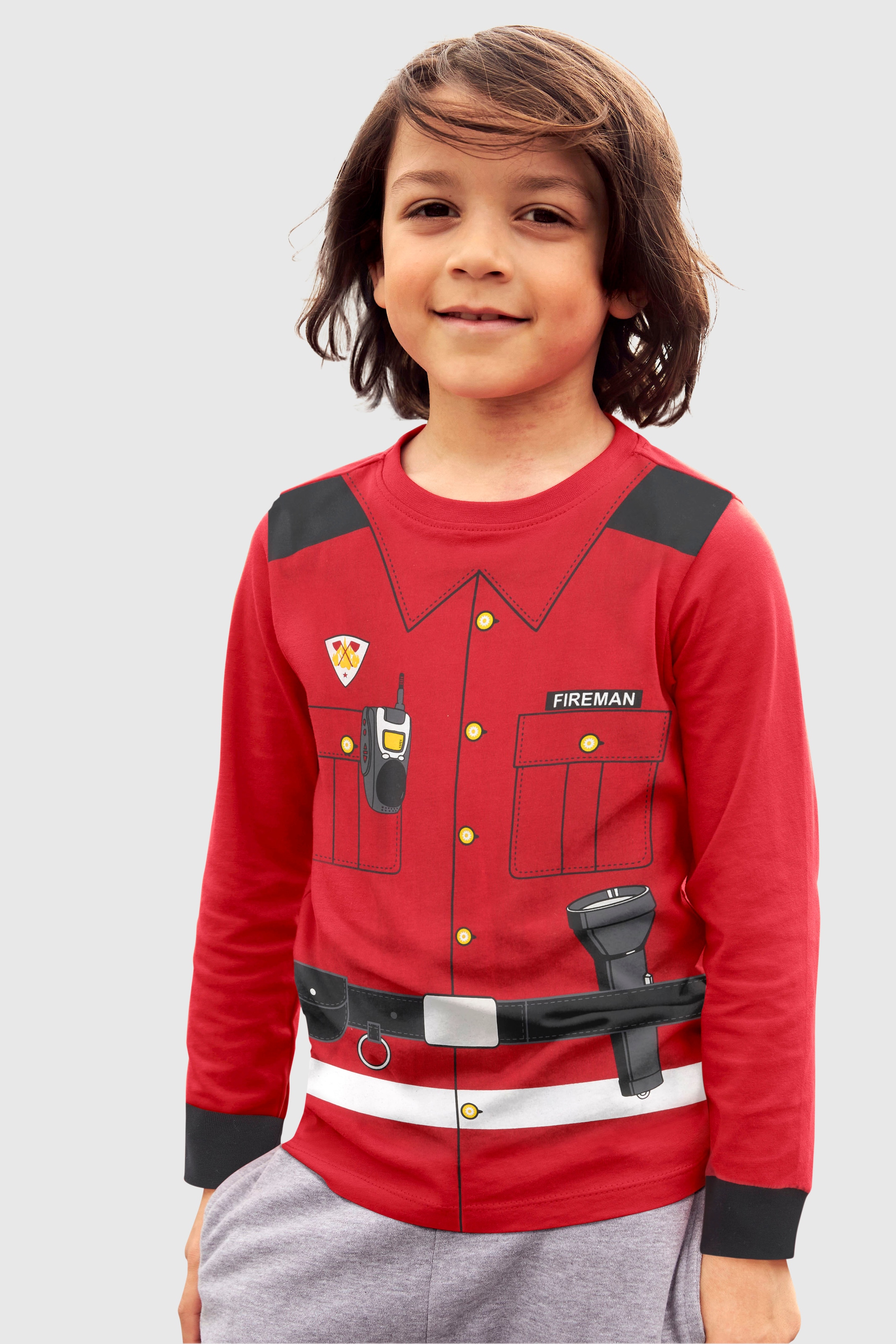 KIDSWORLD Langarmshirt »FEUERWEHR«, bei online OTTO Uniform-Druck