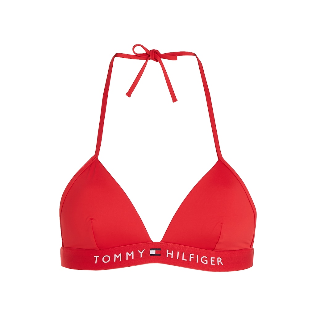 Tommy Hilfiger Swimwear Triangel-Bikini-Top »TH TRIANGLE FIXED FOAM«, mit Tommy Hilfiger-Branding