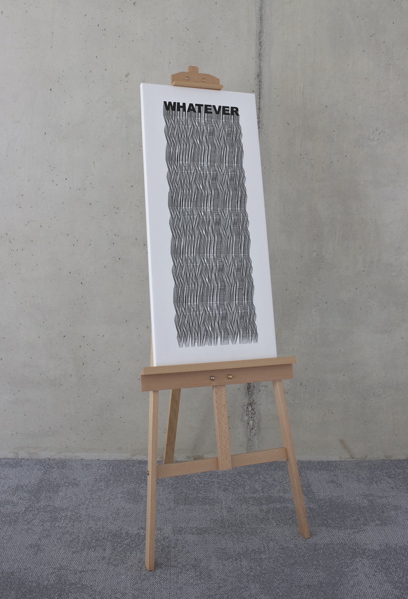 Komar Leinwandbild »Typo Whatever - Größe 40 x 90 cm«, Natur, (1 St.), Keilrahmenbild mi Echtholzrahmen