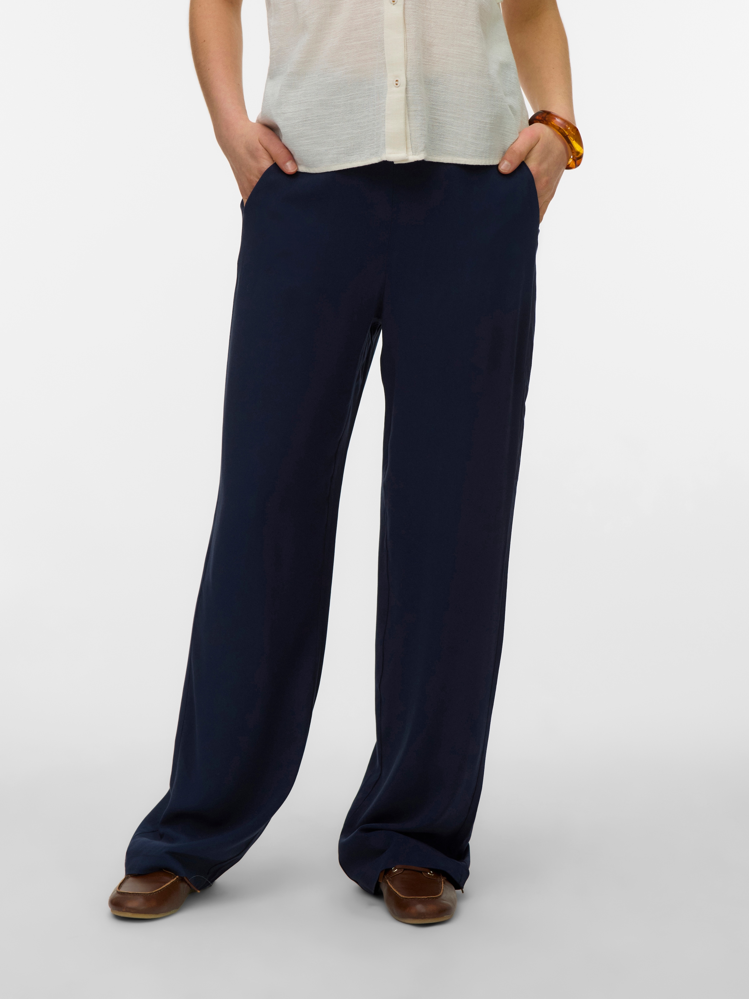 Vero Moda Schlupfhose »VMEASY JOY HW WIDE PANTS WVN GA«  Viskose, loose fit