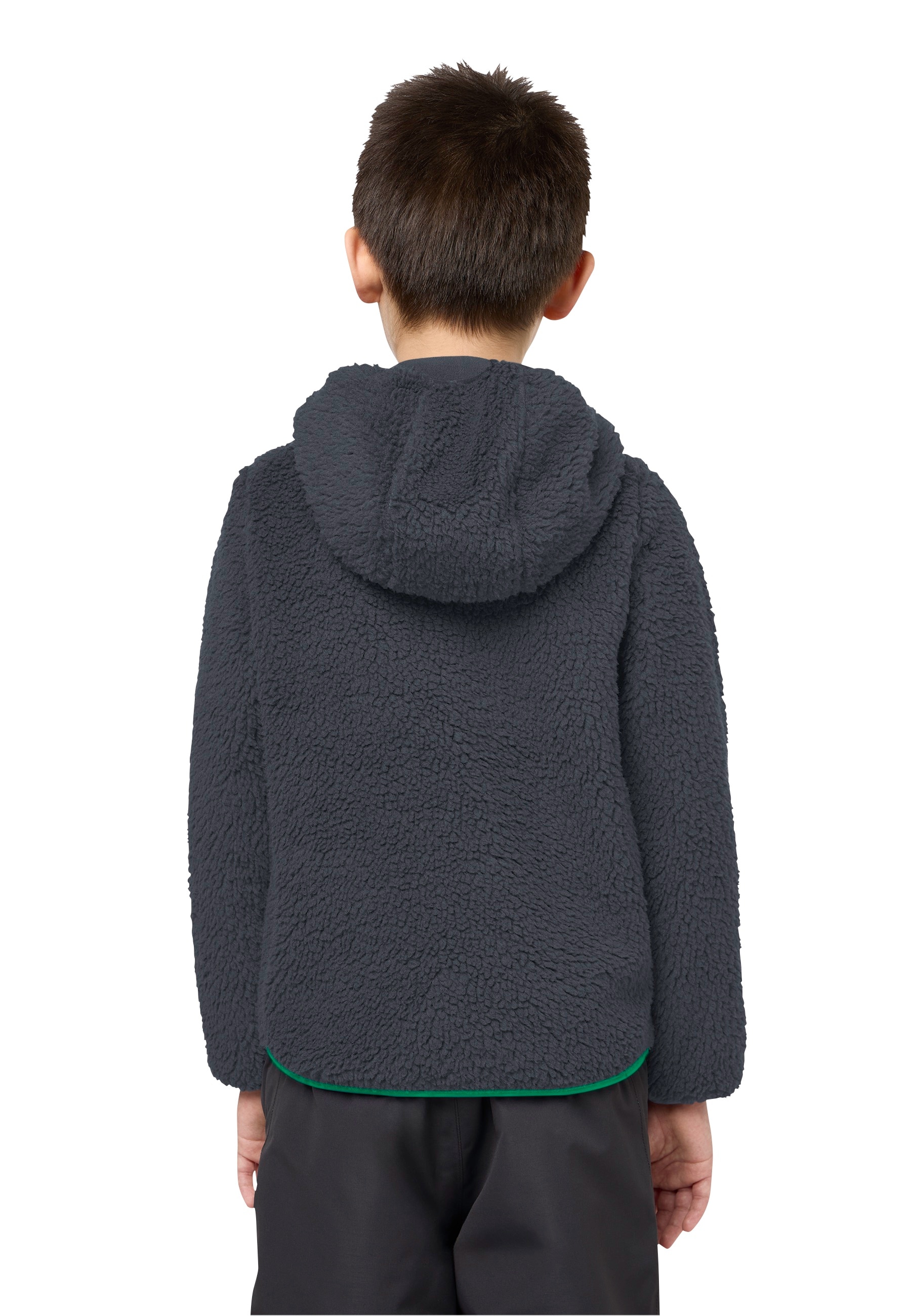 Jack Wolfskin Fleecejacke »ICE CURL HOOD JACKET K«, mit Kapuze, Wärmend, winddicht, Übergangsjacke