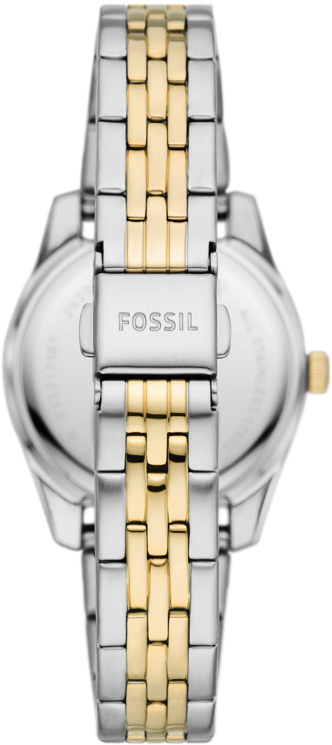 Fossil Quarzuhr »SCARLETTE MINI«, (Set, 2 tlg., mit Armband), Armbanduhr, Damenuhr, ideal auch als Geschenk, Edelstahlarmband