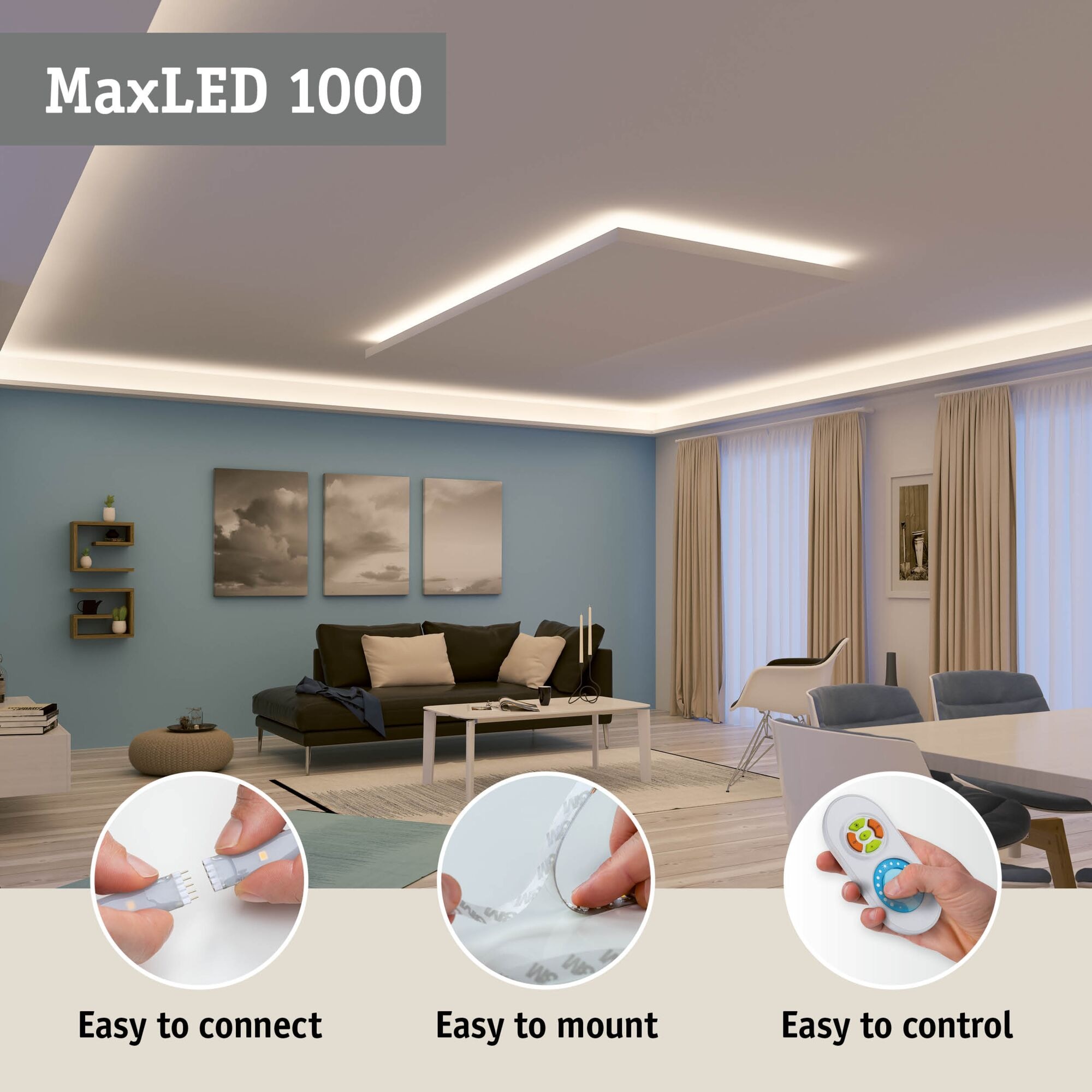 Paulmann LED-Streifen »MaxLED 1000 LED Strip Neutralweiß Einzelstripe«