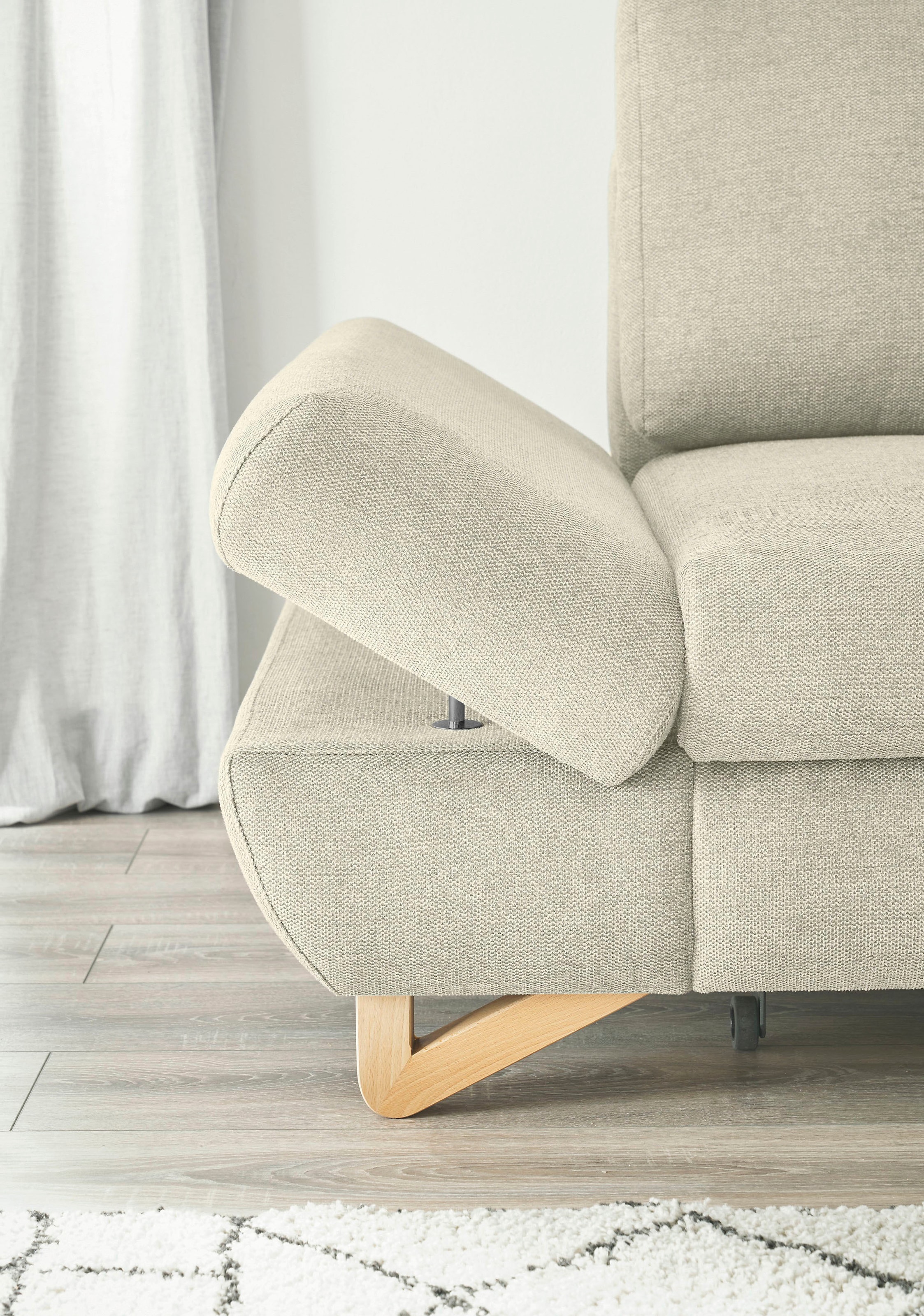 INOSIGN Ecksofa »City/Giron, L-Form,«, verstellbare Armlehnen mit Rasterfunktion