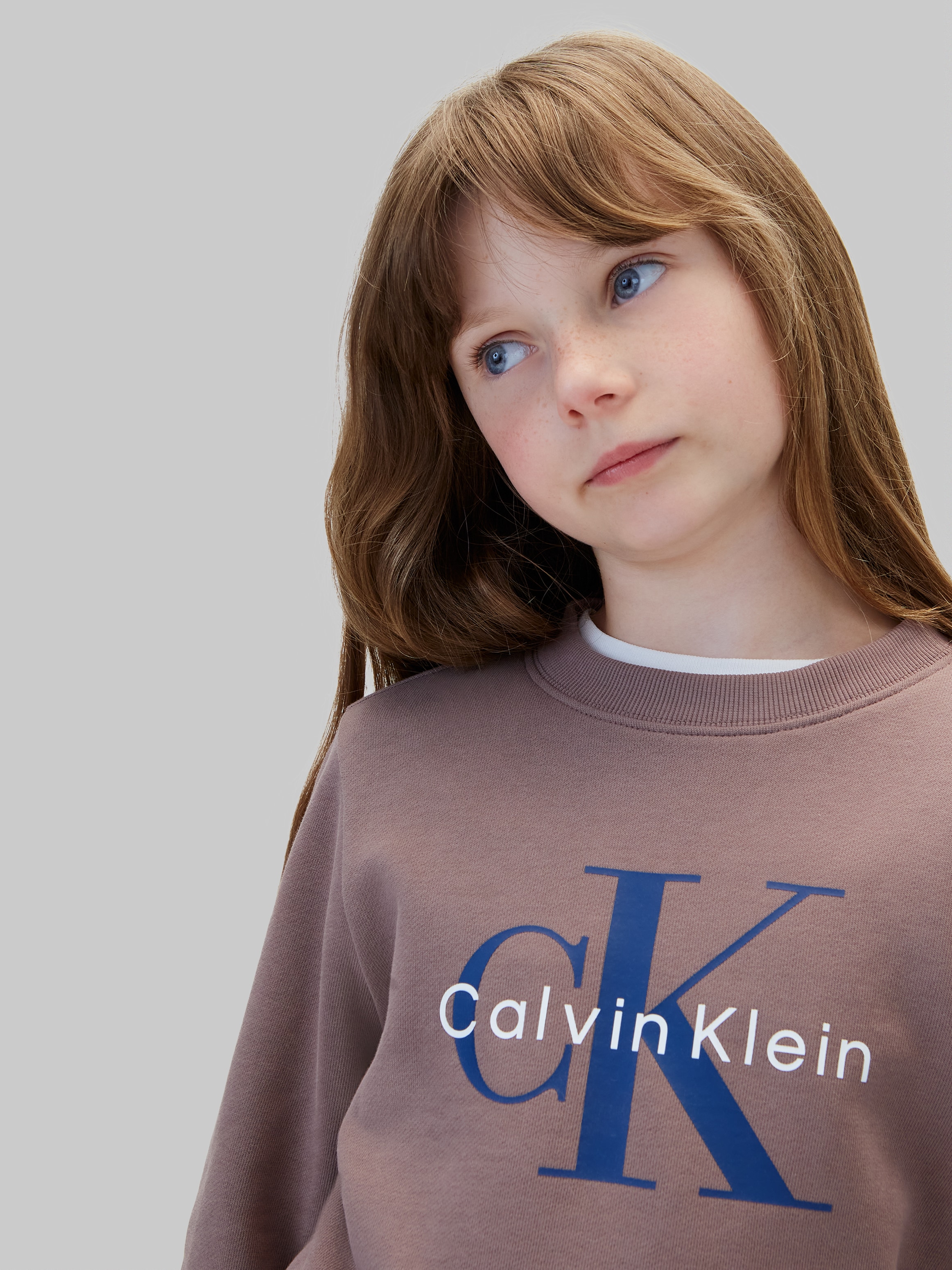 Calvin Klein Jeans Sweatshirt »CK MONOLOGO CN«, Regular fit, Logoschriftzug
