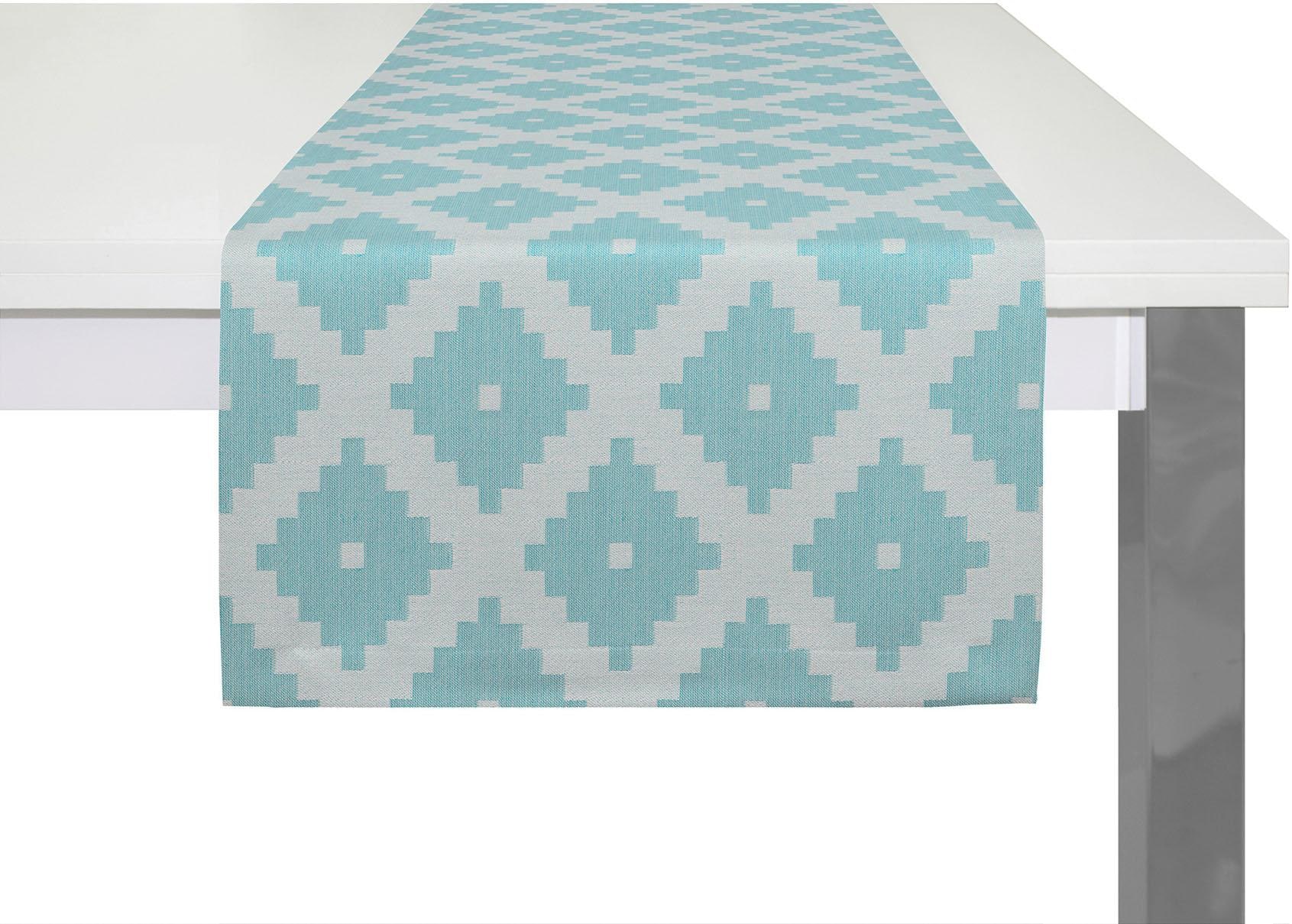 Adam Tischläufer »Maroccan Shiraz« in blau, Größe B/L: 50 cm x 150 cm