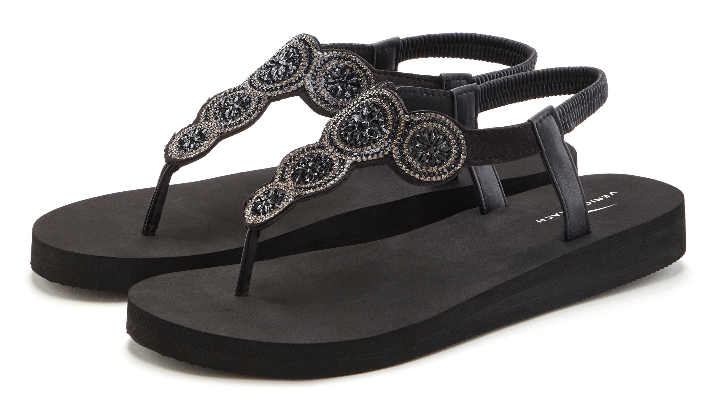 Venice Beach Badezehentrenner »Sandale in schwarz, Größe 36