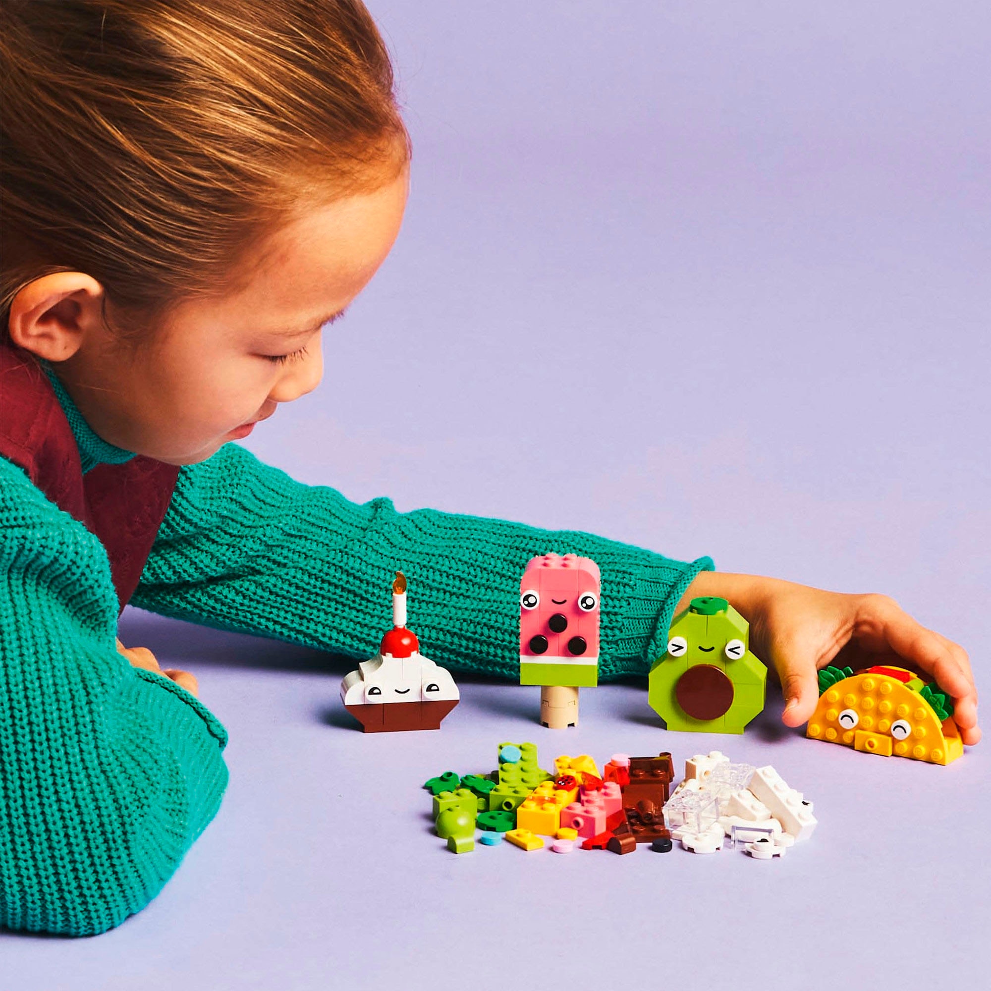 LEGO® Konstruktionsspielsteine »Kreativer Snack Bauspaß (11039), LEGO Classic«, (150 St.), Made in Europe