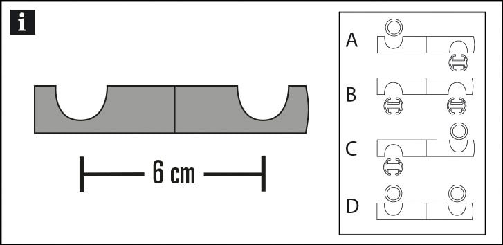 GARDINIA Deckenträger Adapter »Verbindungselement für Gardinenstangen«, (1 St.), Serie Einzelprogramm Chicago Ø 20 mm