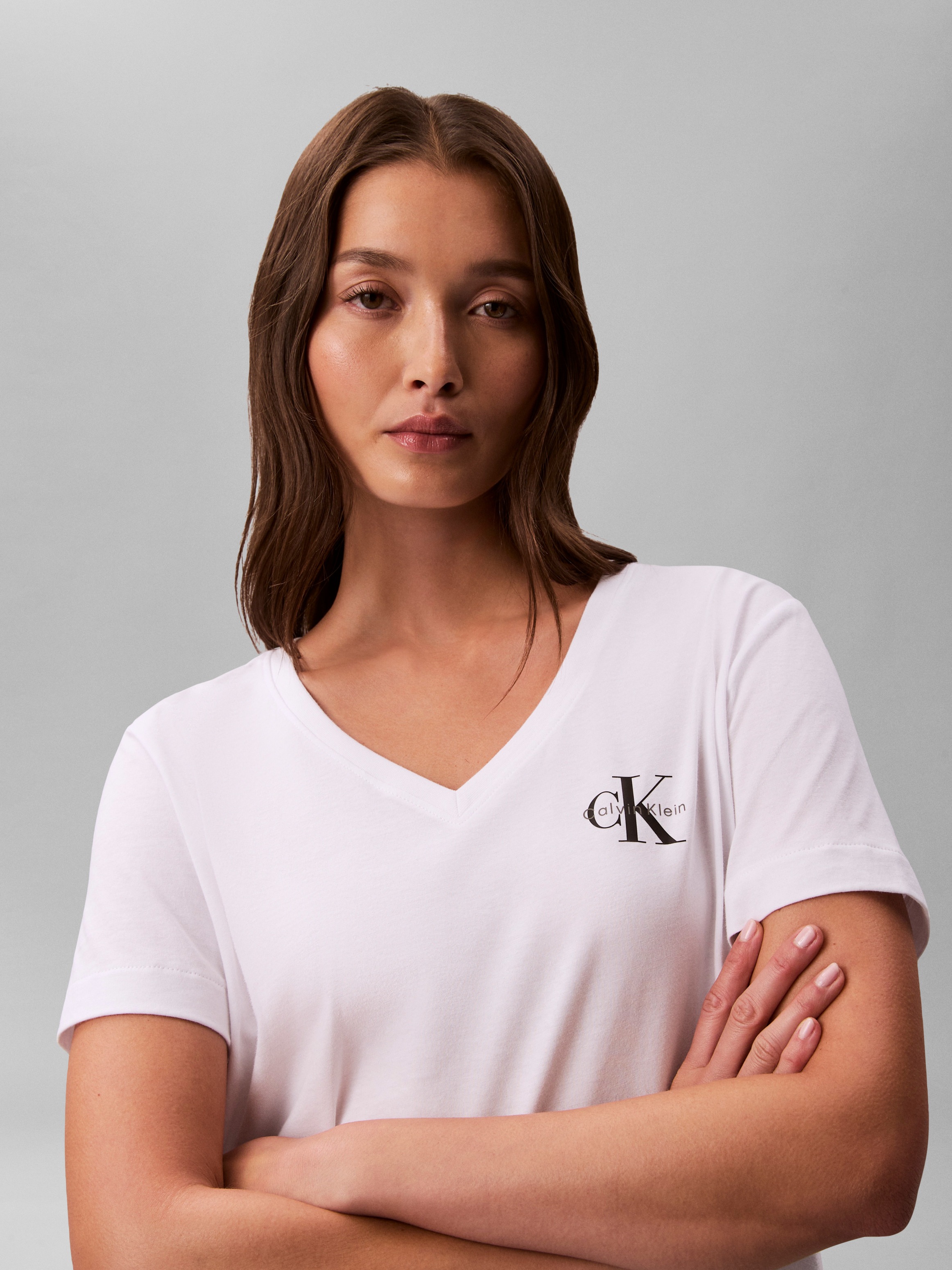 Calvin Klein Jeans T-Shirt »MONOLOGO VNK 2PACK TEE« Packung, 2er-Pack, 2 Stk. , Logoschriftzug