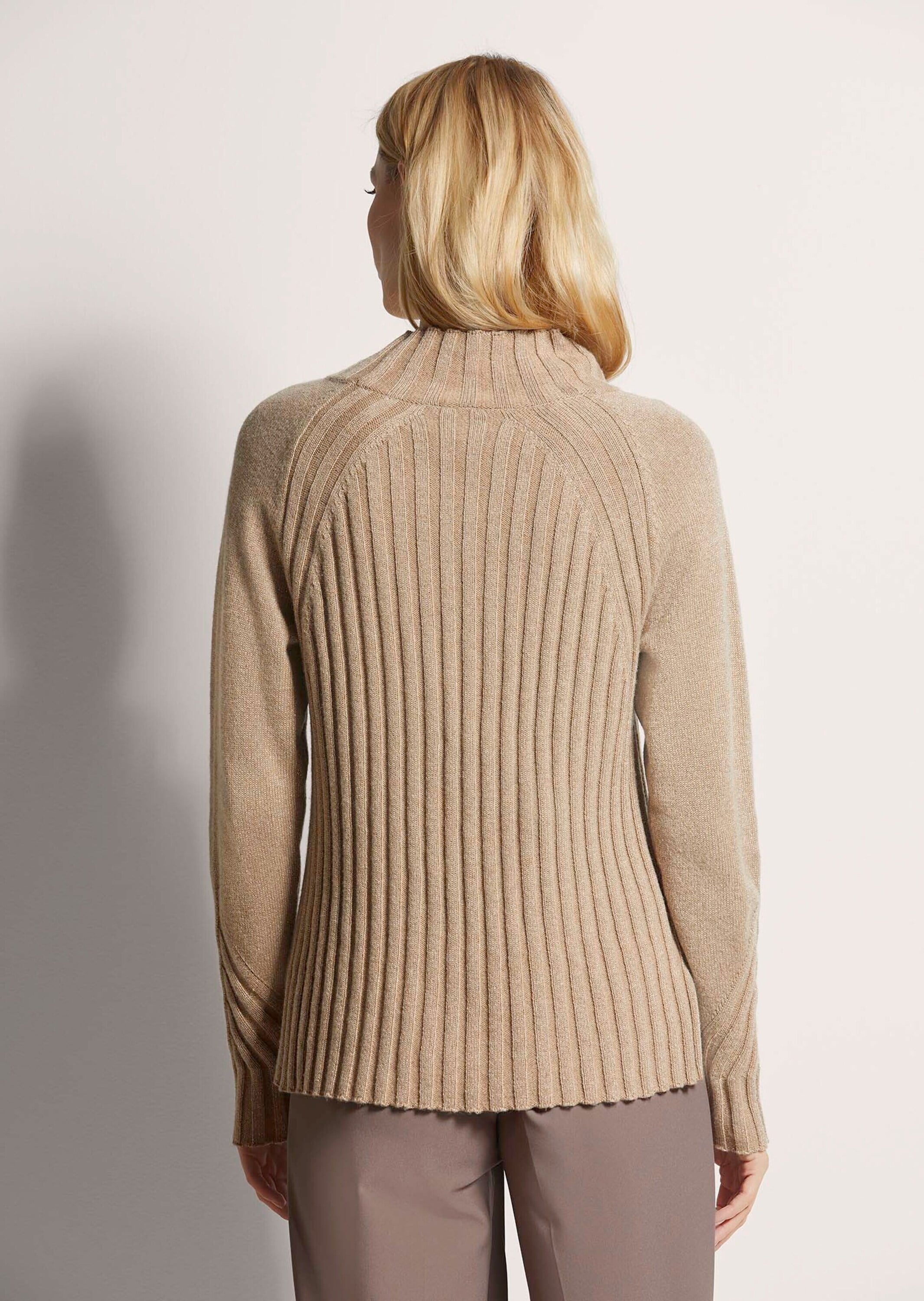 MADELEINE Longpullover »Pullover Stehkragen-Pullover im Muster-Mix«