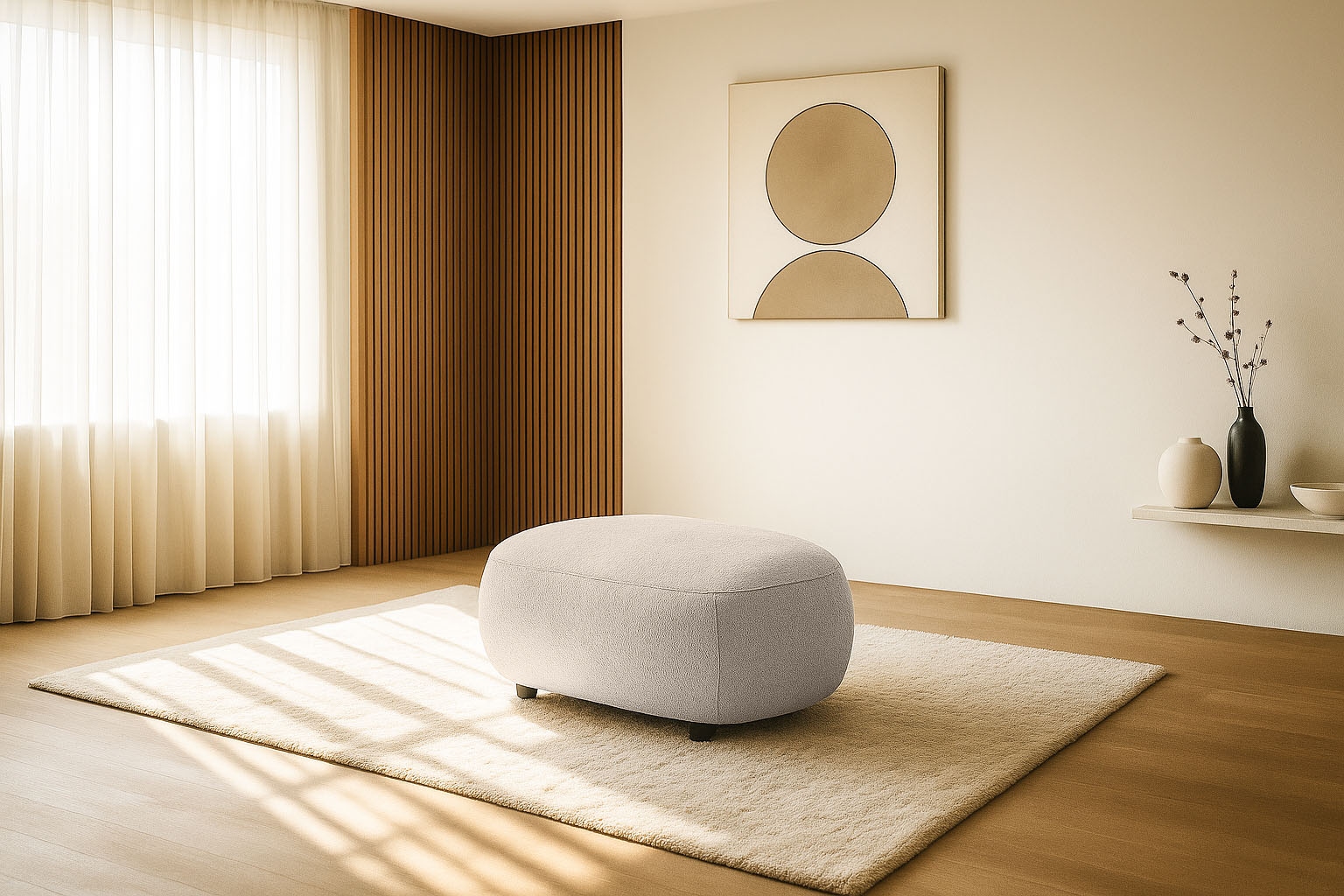andas Polsterhocker »Ostrup«, schlichtes modernes Design, in verschiedenen Farben