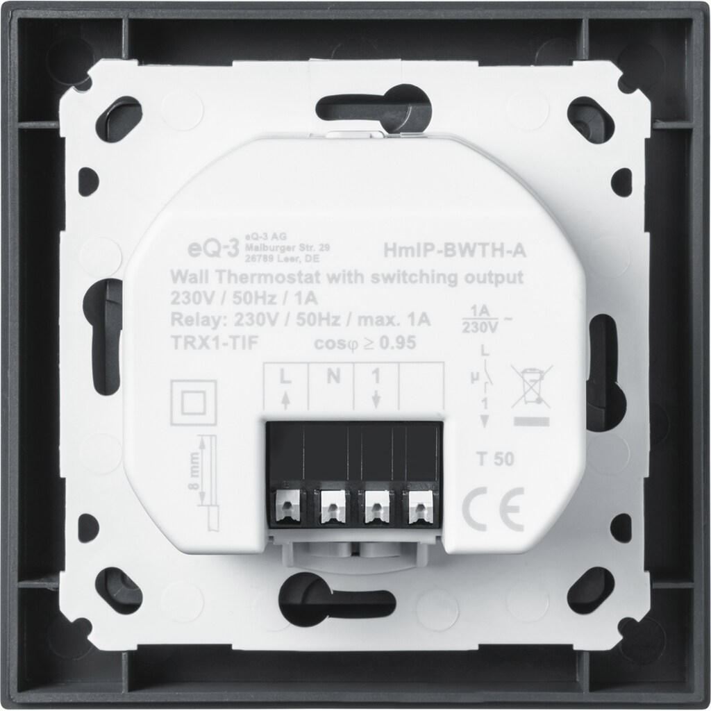 Homematic IP Smart-Home-Steuerelement »Wandthermostat mit Schaltausgang - für Markenschalter 230V«