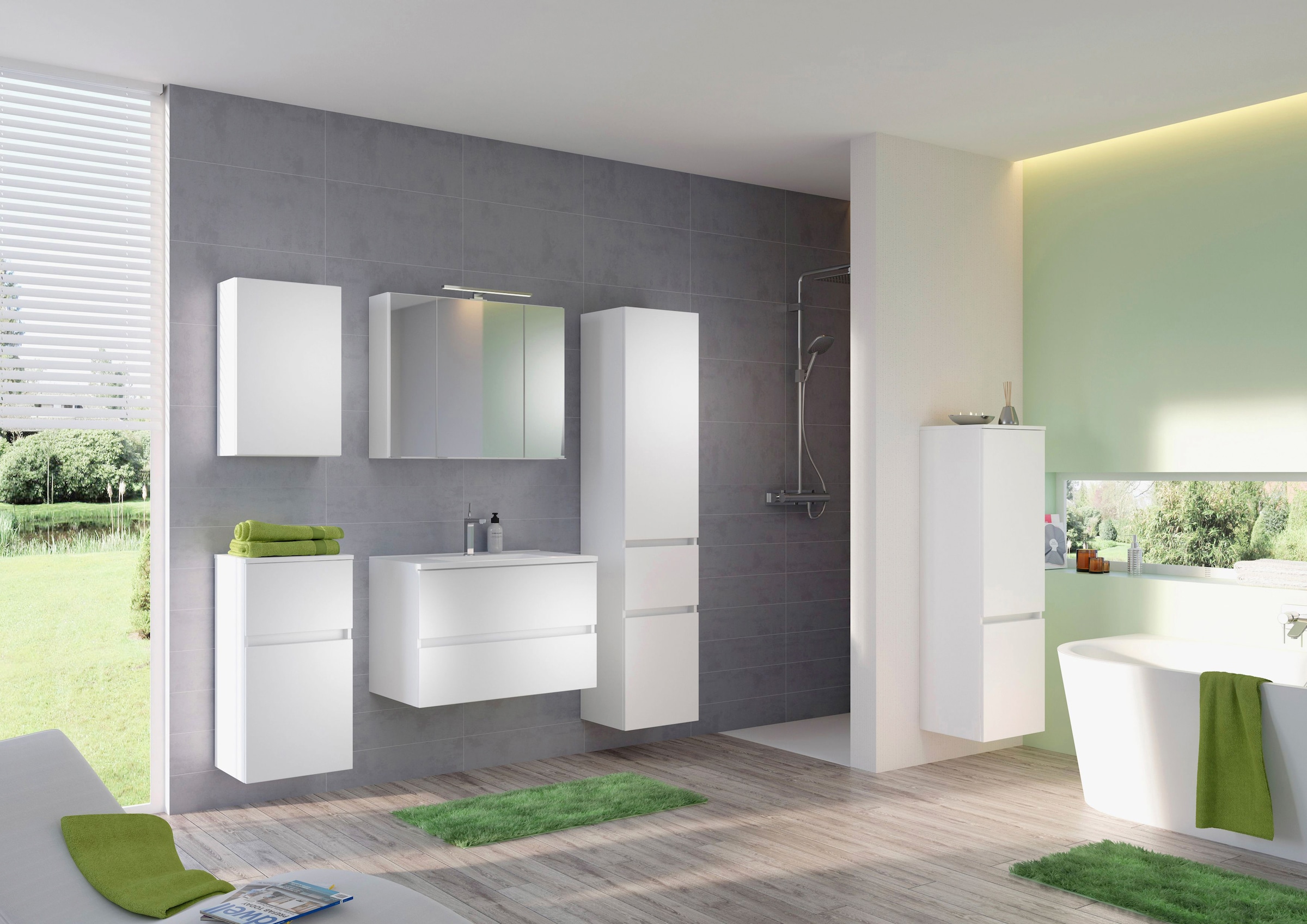 welltime Hängeschrank »Baabe« Badmöbel Breite 40 cm