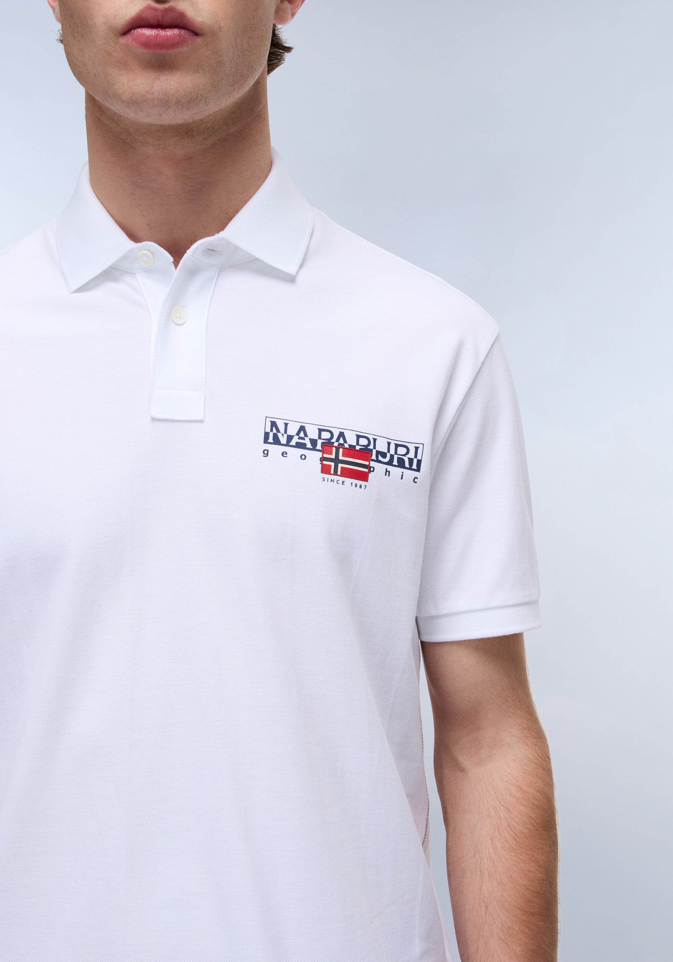 Napapijri Poloshirt »E-AYLMER«, Mit Rundhalsausschnitt